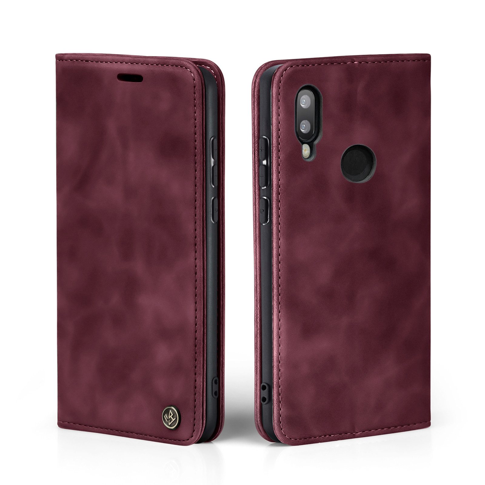 Tec-Expert Handyhülle Tasche Hülle für Huawei P20 Lite, Cover Klapphülle Case mit Kartenfach Fliphülle aufstellbar