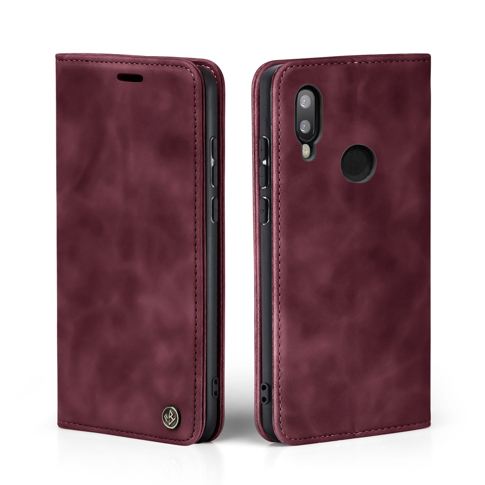 Tec-Expert Handyhülle Tasche Hülle für Huawei P20 Lite 5.84 Zoll, 5.84, Cover Klapphülle Case mit Kartenfach Fliphülle aufstellbar