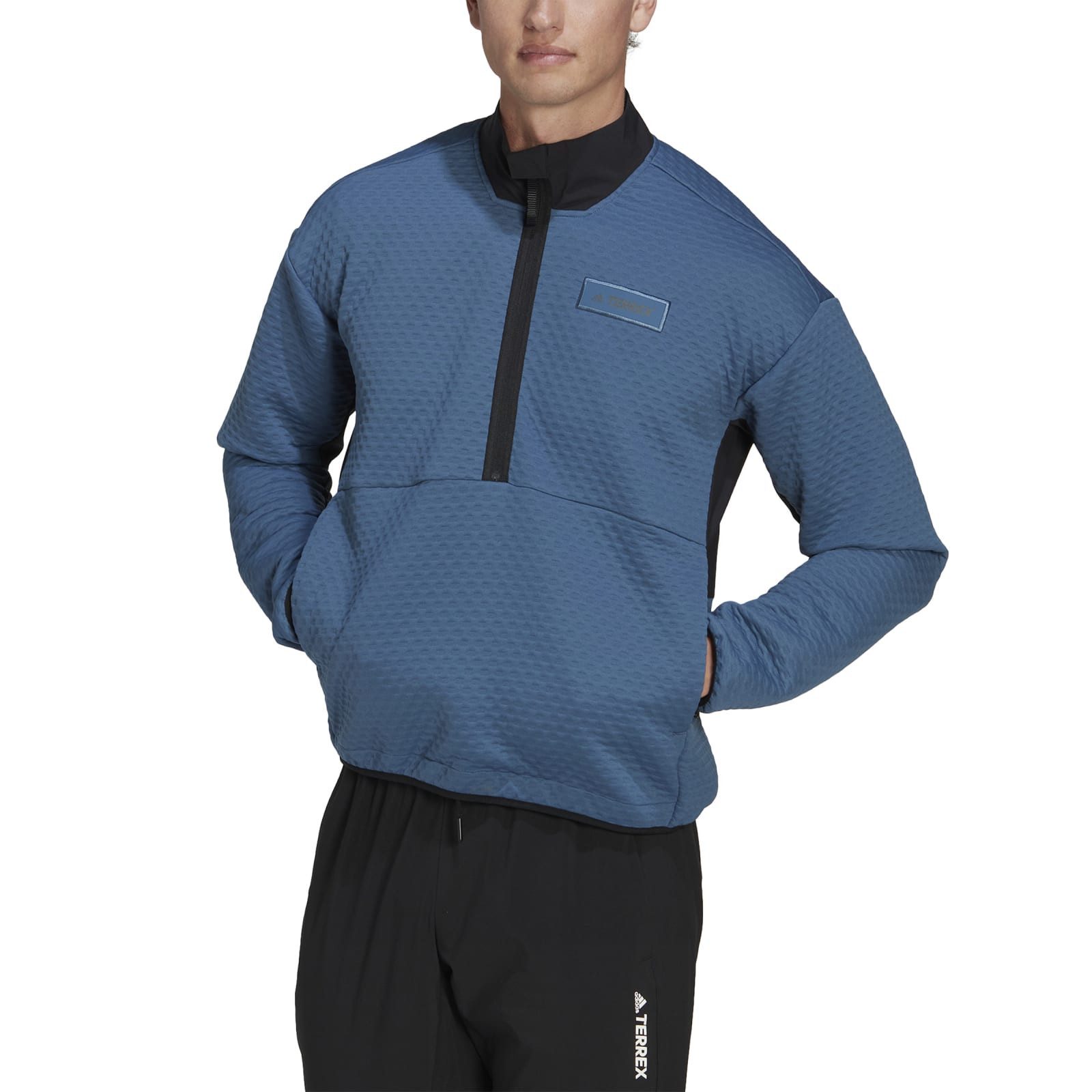 adidas Performance Fleecejacke Флісові Terrex Utilitas Hike Half-Zip stahlblau Herren