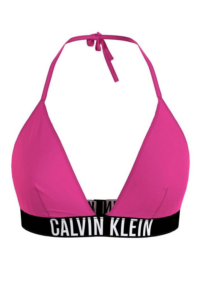 Bademode - Calvin Klein Triangel Bikini Top, mit Calvin Klein Schriftzug unter der Brust › rosa  - Onlineshop OTTO
