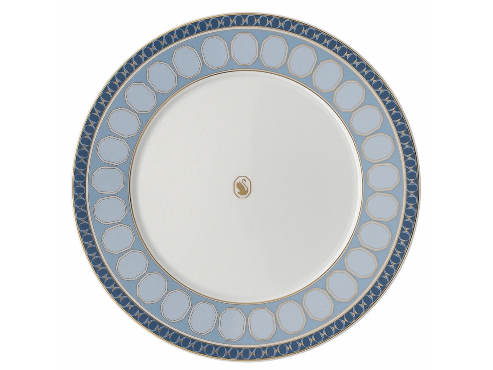 Swarovski Frühstücksteller Signum Azure Frühstücksteller 23 cm, Teller Flach