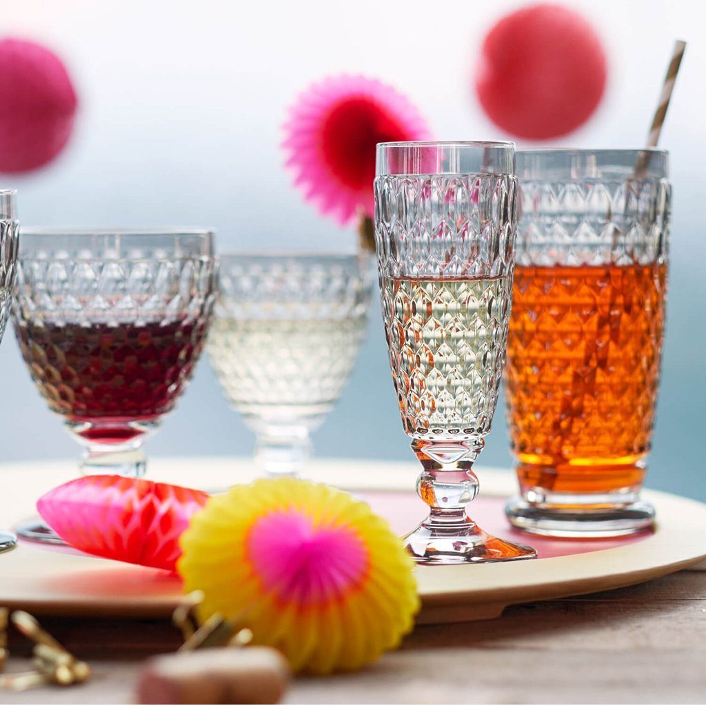 Villeroy & Boch Sektglas Boston Sektglas Klar, 1-tlg., Glas, Kristallglas, 1 Stck, spülmaschinenfest, Made in Germany