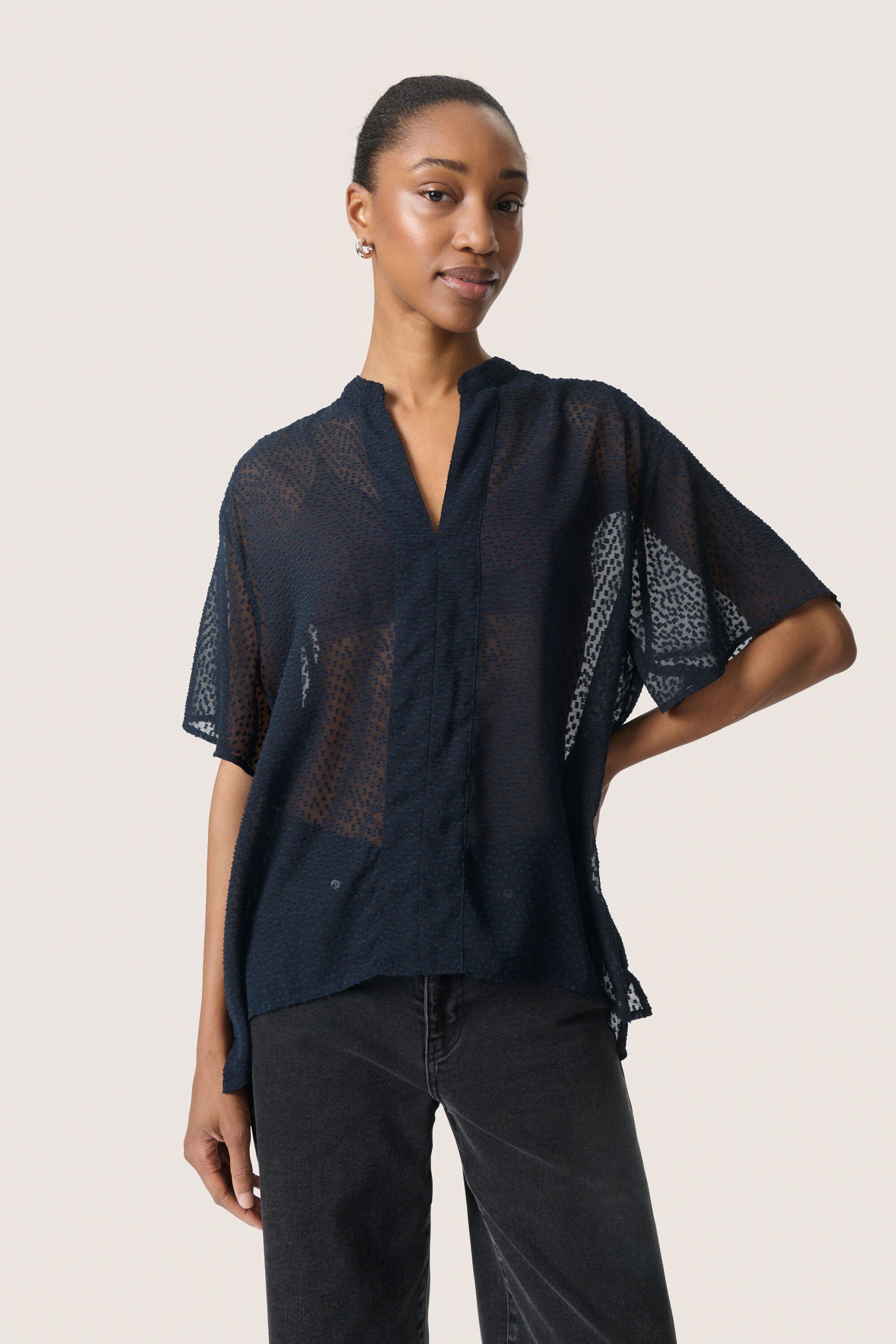 Kurzarmbluse Kurzarm-Bluse SLCammelie