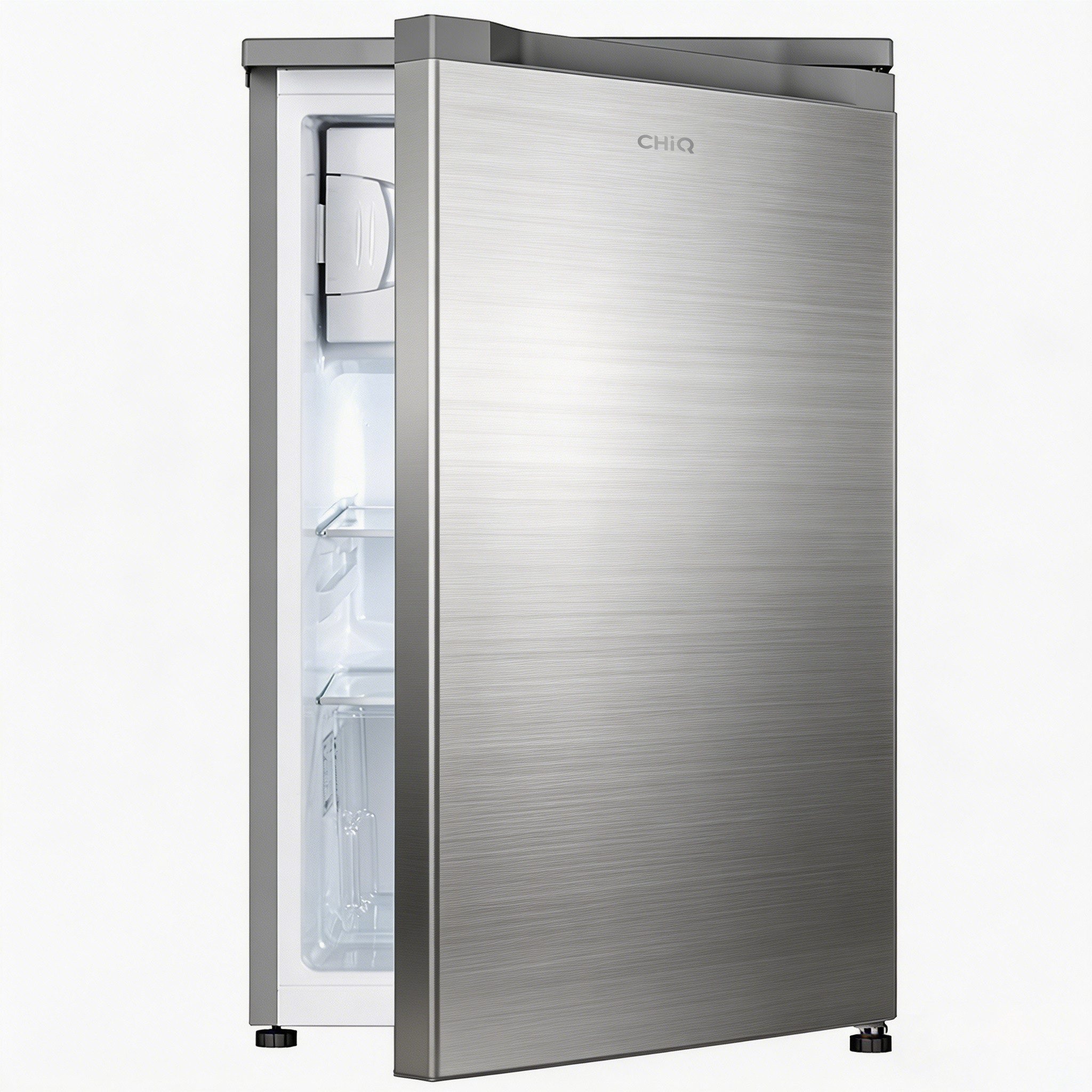CHiQ Kühlschrank Integriertes Gefrierfach, 84,5 cm hoch, 54.9 cm breit, 12 Jahre Garantie auf den Kompressor, 39dB, EEK D
