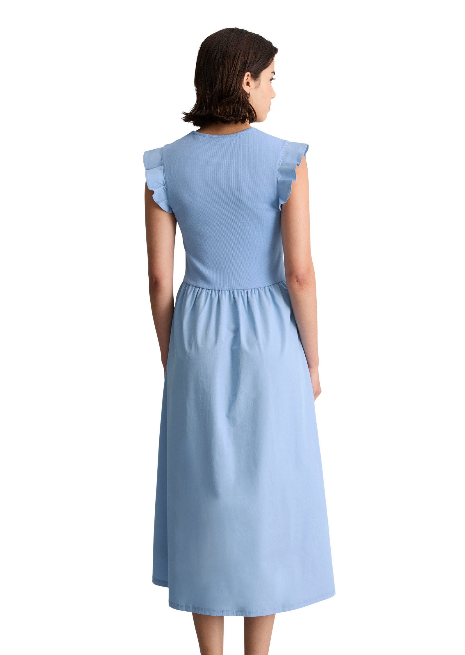 Marc O'Polo DENIM Jerseykleid mit Baumwoll-Popelinerock