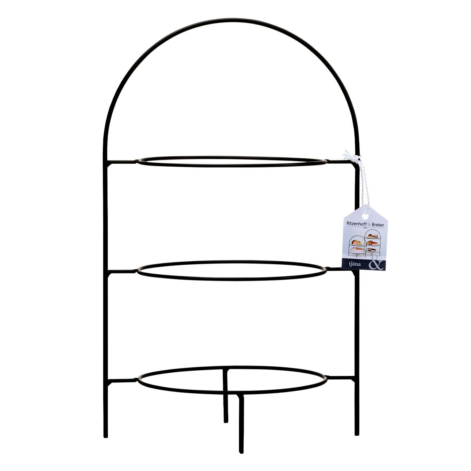 Ritzenhoff & Breker Etagere Tjäna Etagère 3-stufig, Metall, (1-tlg)