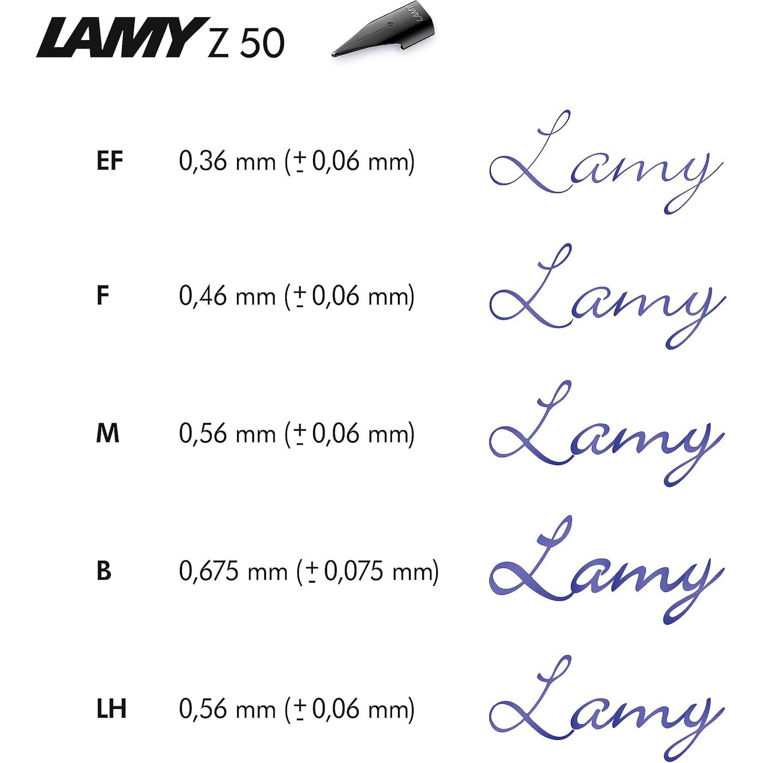 LAMY Füllhalter LAMY Feder Z50 schwarz Stärke F