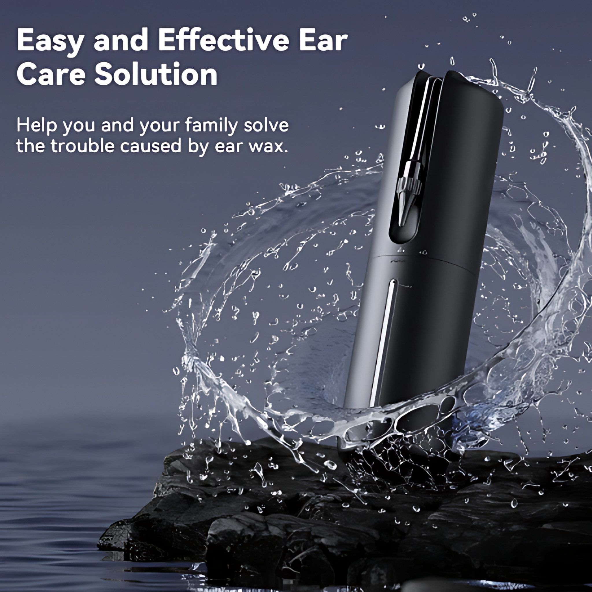HS.SUPPLY Elektrischer Ohrenreiniger Ohrenschmalzentferner wiederaufladbar, Effektive Ohrenschmalzentfernung mit 4 Modi