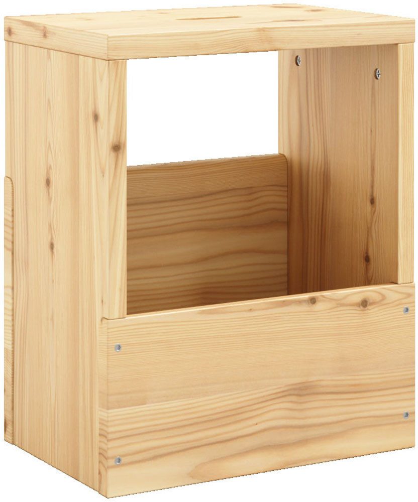 Karup Design Beistelltisch GRAB-IT Stuhl, Hocker, Ablage, Aufbewahrung, Wandregal, Abstelltisch, Beistelltisch mit Stauraum, Mehrzweck, zum Mitnehmen, Kiefer massiv