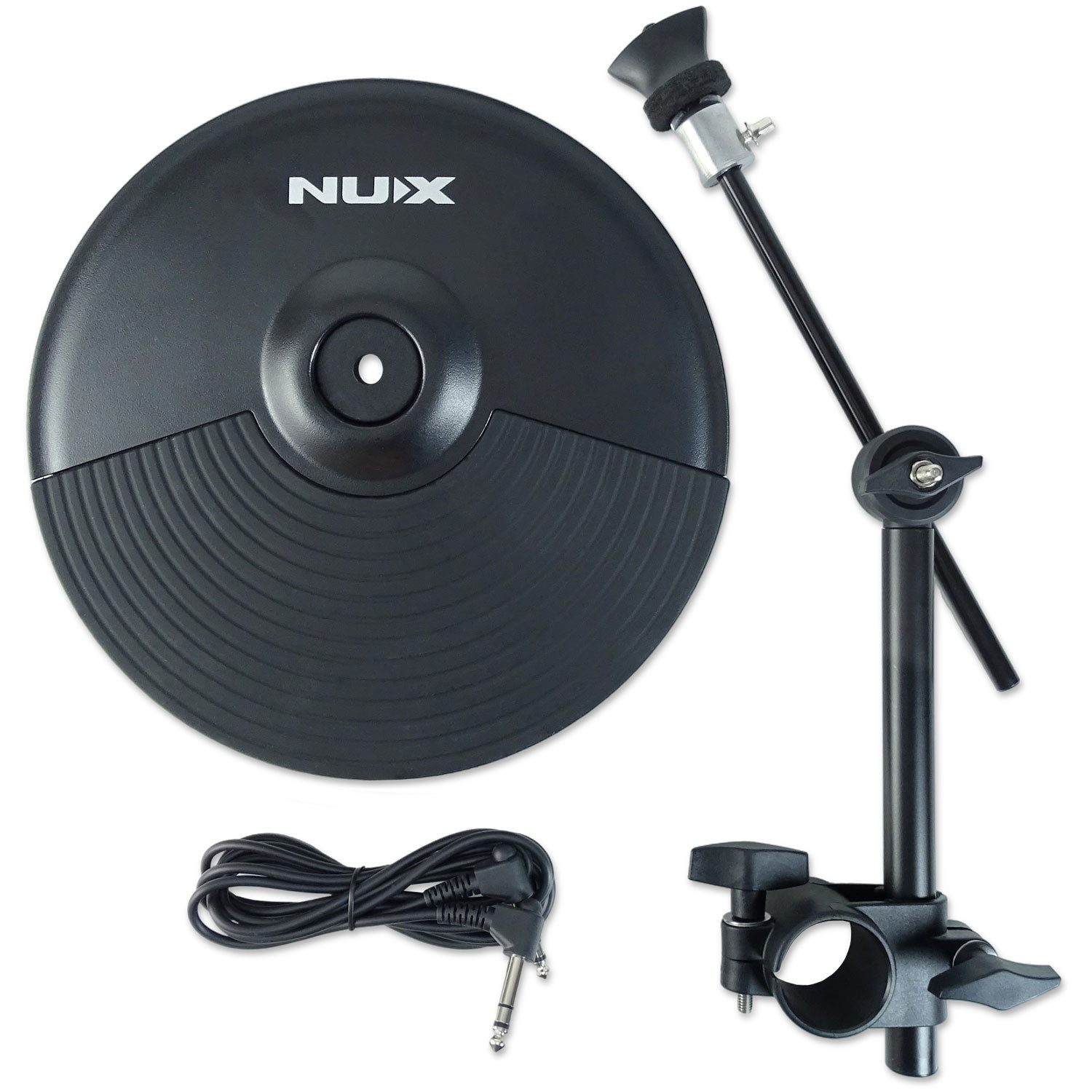 Nux E-Drum Nux Becken-Set DM210 E-Drum Becken-Pad 10 Zoll mit Halterung,Becken-Pad, 10-Zoll Becken-Pad mit Halterung