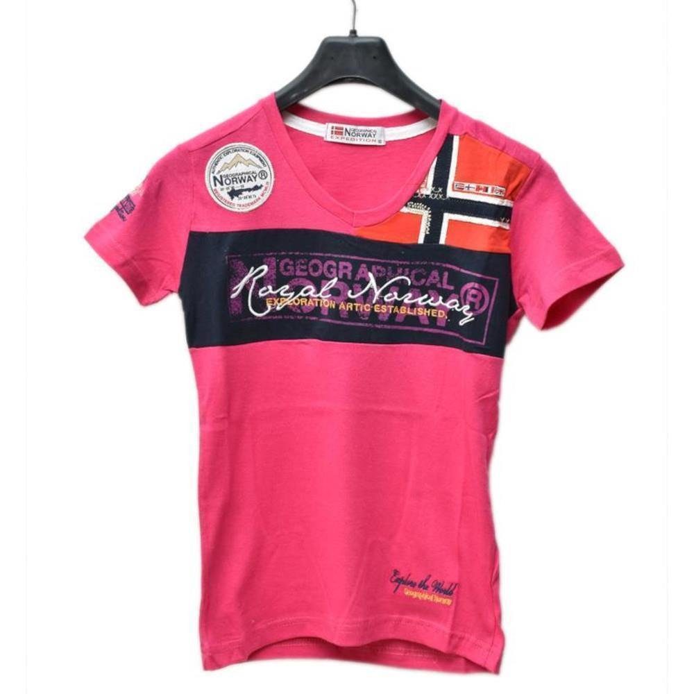 T-Shirt Norway Geo 176 bis in 6 Größen Jungen T-Shirt pink Farben 128 JERARD