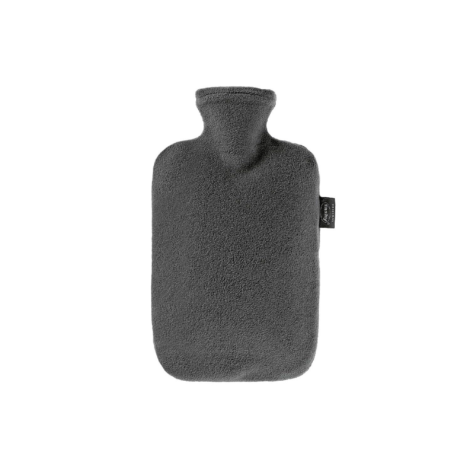 Fashy Wärmflasche Fleecebezug 2 Liter, anthrazit, (0-tlg)