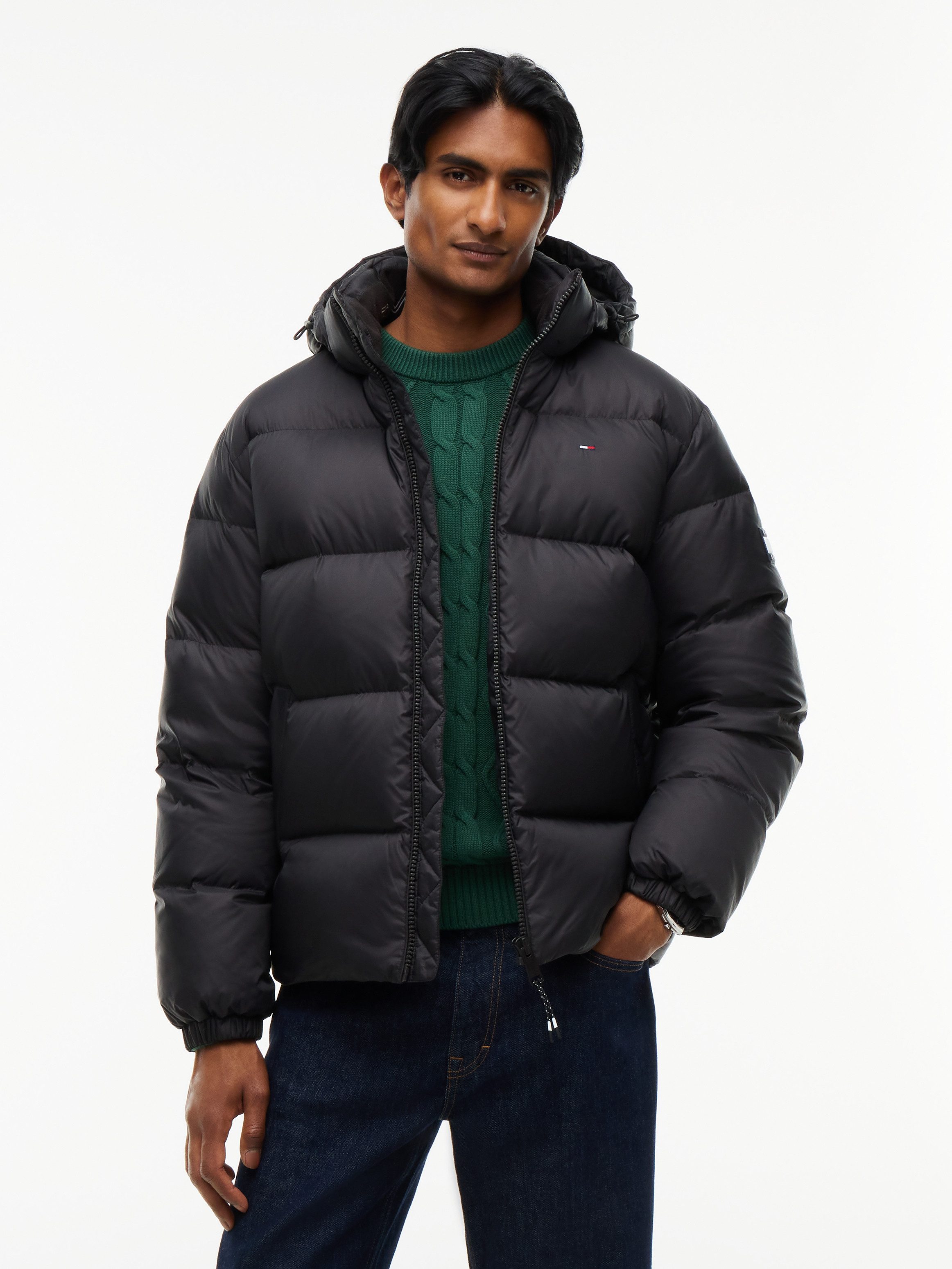 Tommy Jeans Steppjacke TJM ESSENTIAL DOWN JACKET EXT Winterjacke Outdoorjacke Gefüttert 2 in 1 Jacke abnehmbare Kapuze