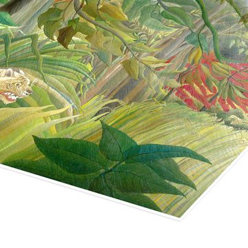 Posterlounge Poster Henri Rousseau, Tiger in einem tropischen Sturm, Wohnzimmer Malerei