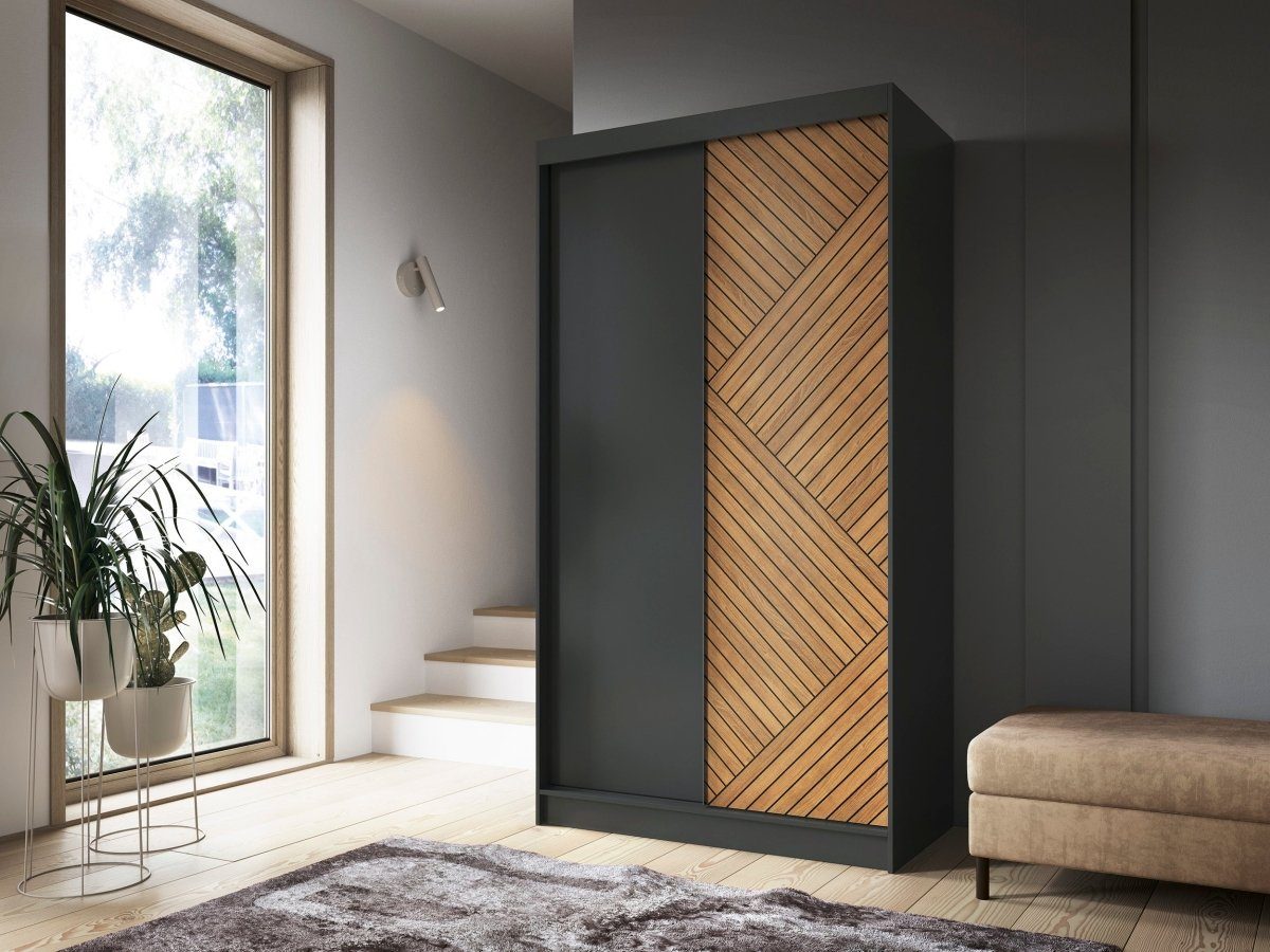 Luxusbetten24 Spiegelschrank Designer Schrank Murphy