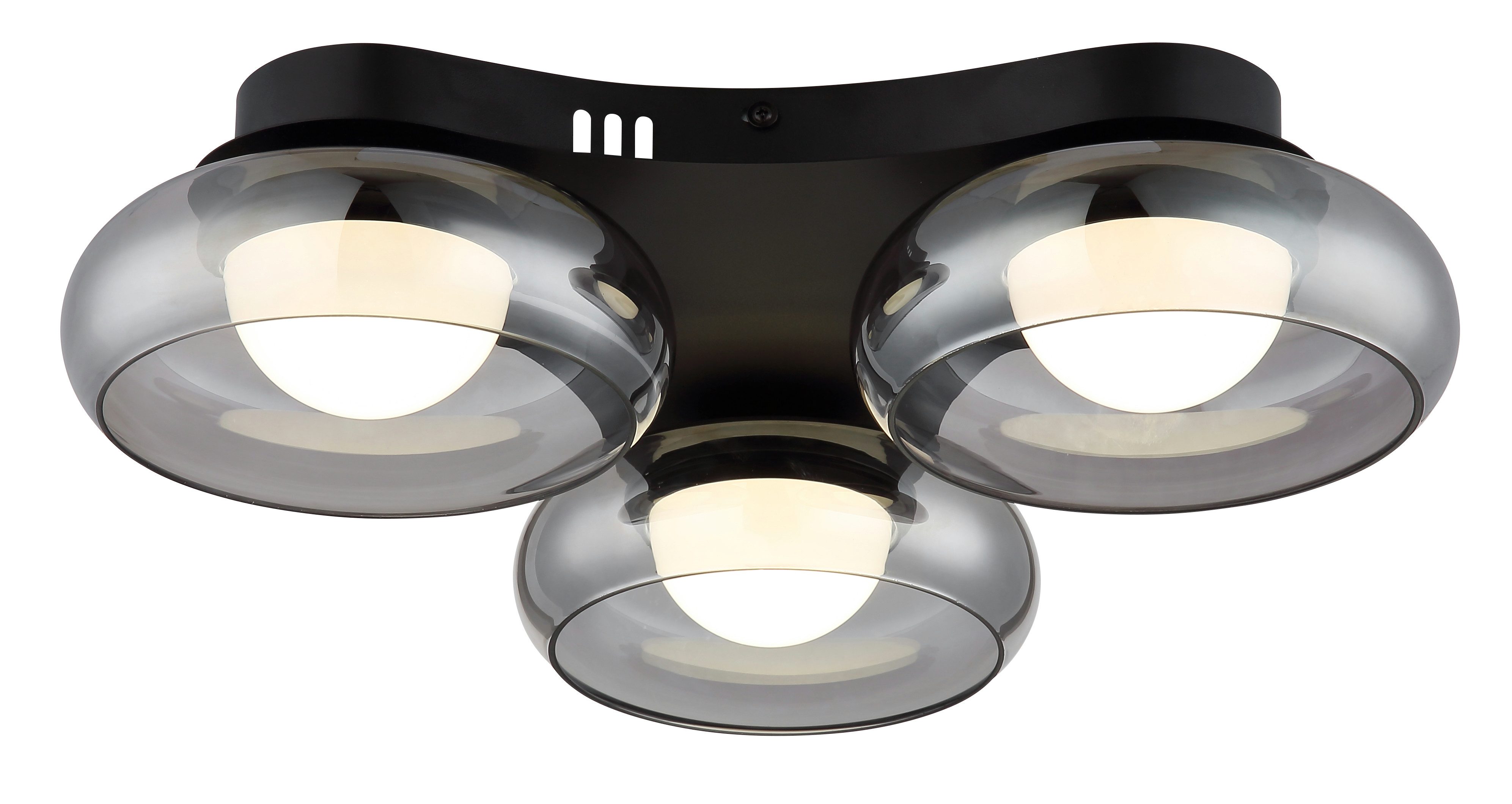 GLOBO LIGHTING Deckenleuchte CARLENE, LED fest integriert, LED Deckenleuchte für Wohn- & Schlafzimmer rund