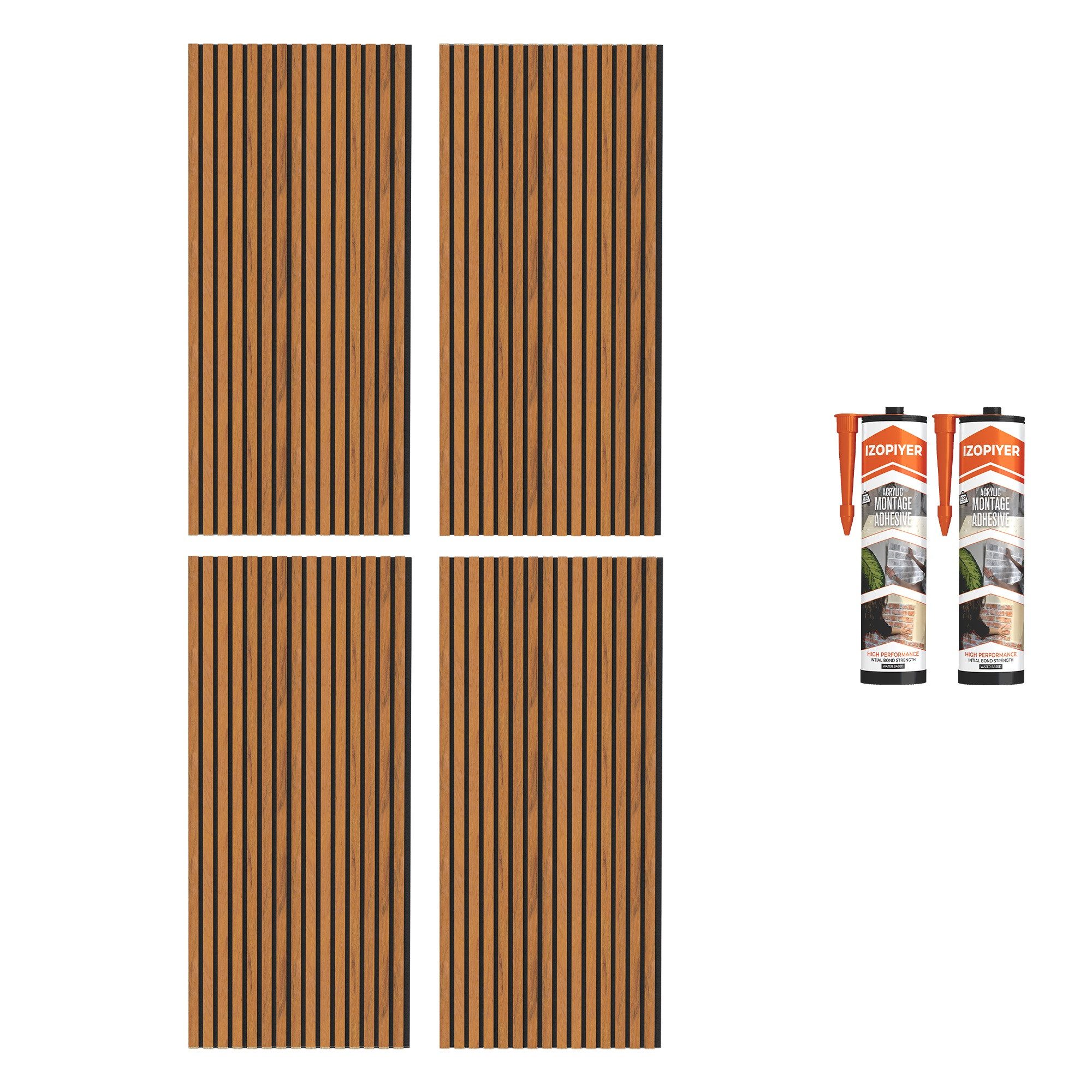 IZODEKOR 3D Wandpaneel IZODEKOR 3D Wandpaneele Holz Schalldämmung, Akustikpaneele