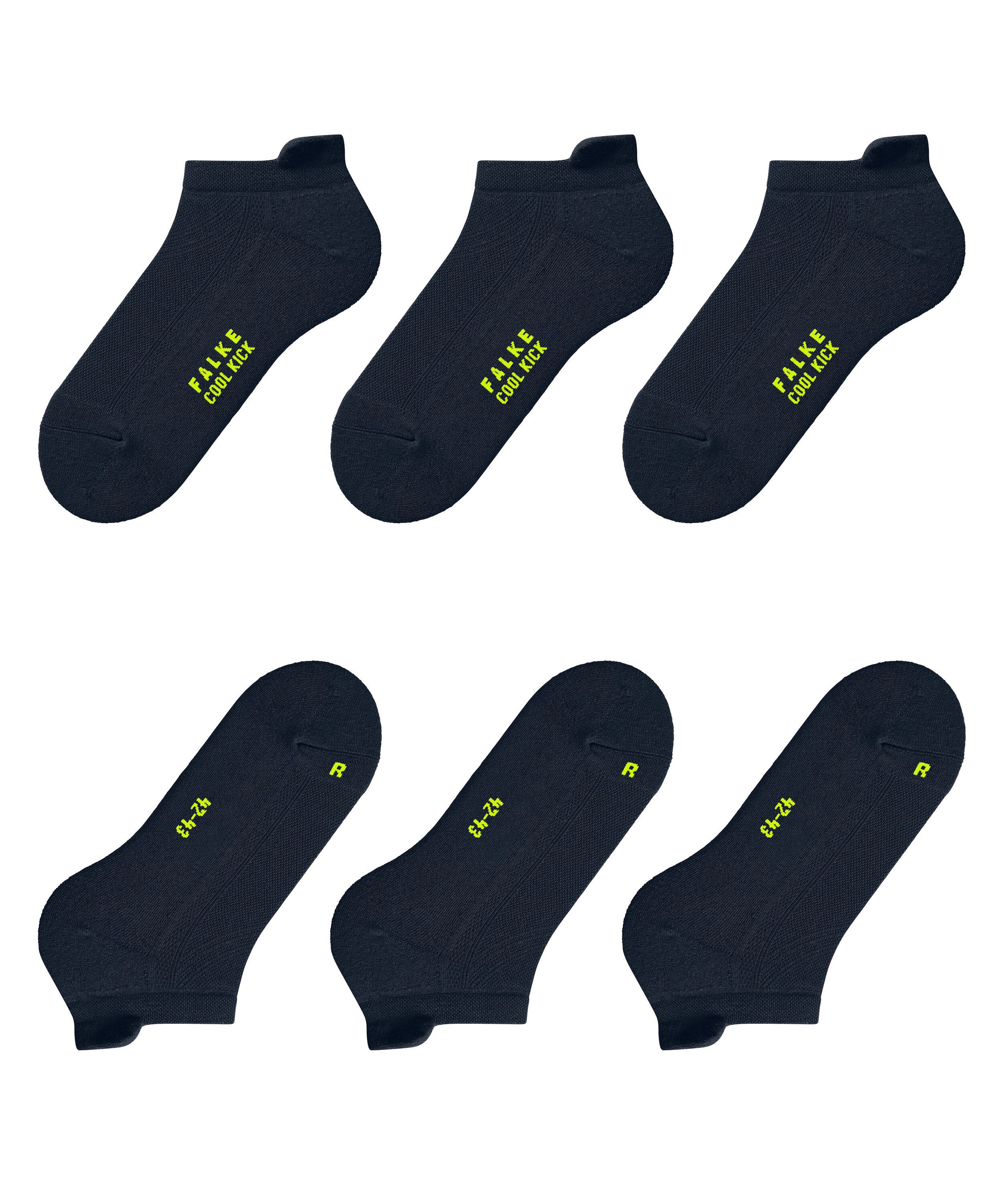FALKE Sneakersocken Cool Kick 3-Pack Sneakersocken (3-Paar) mit ultraleichter Plüschsohle