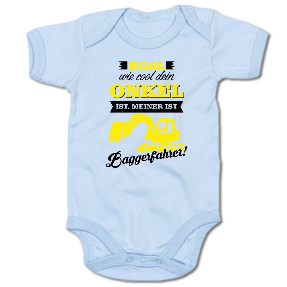 Ggraphics Kurzarmbody Baby Body Egal wie cool dein Onkel ist, meiner