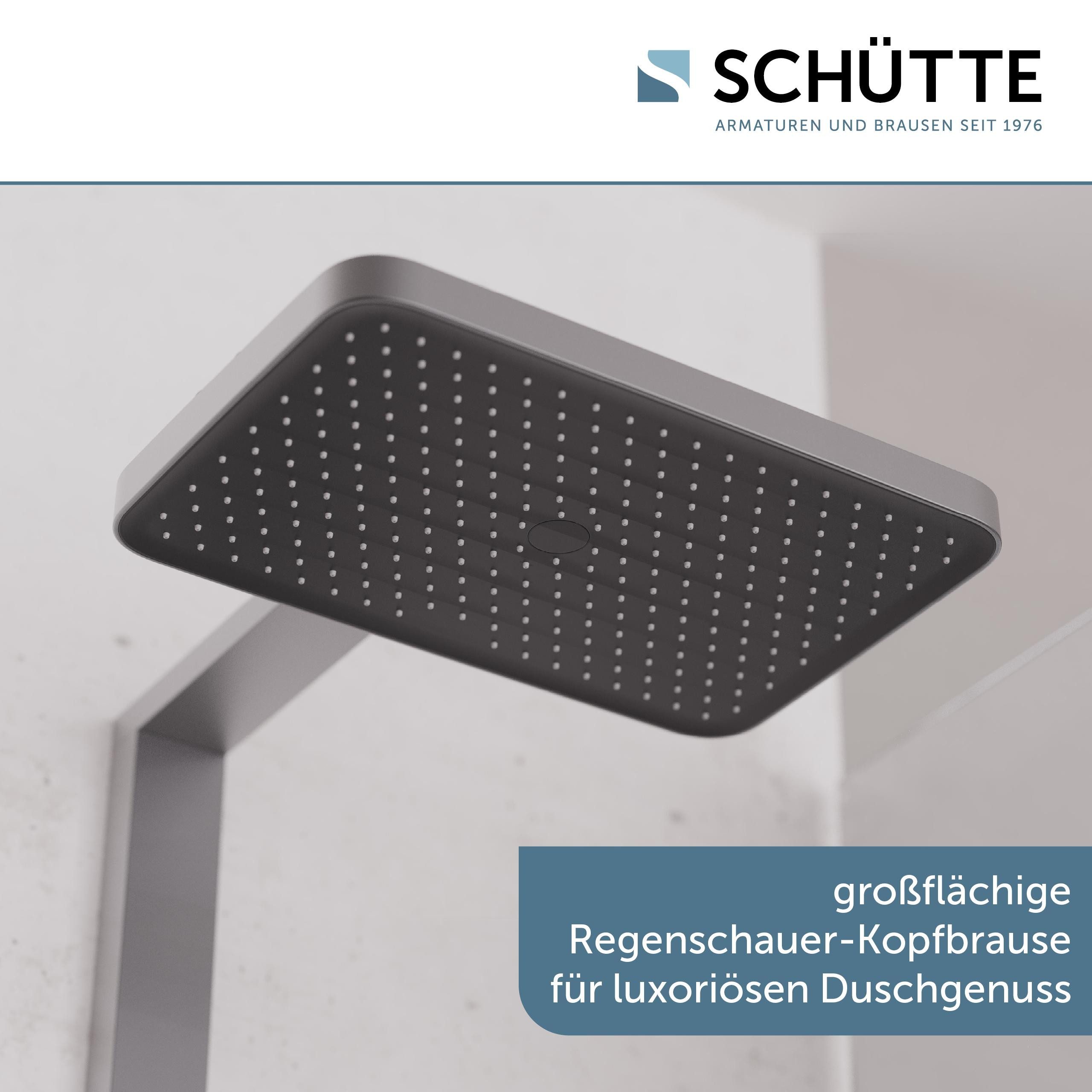 Schütte Brausegarnitur LA PALMA, Höhe 105 cm, 3 Strahlart(en), Komplett-Set, Regendusche, mit Antikalk-Beschichtung, wassersparend