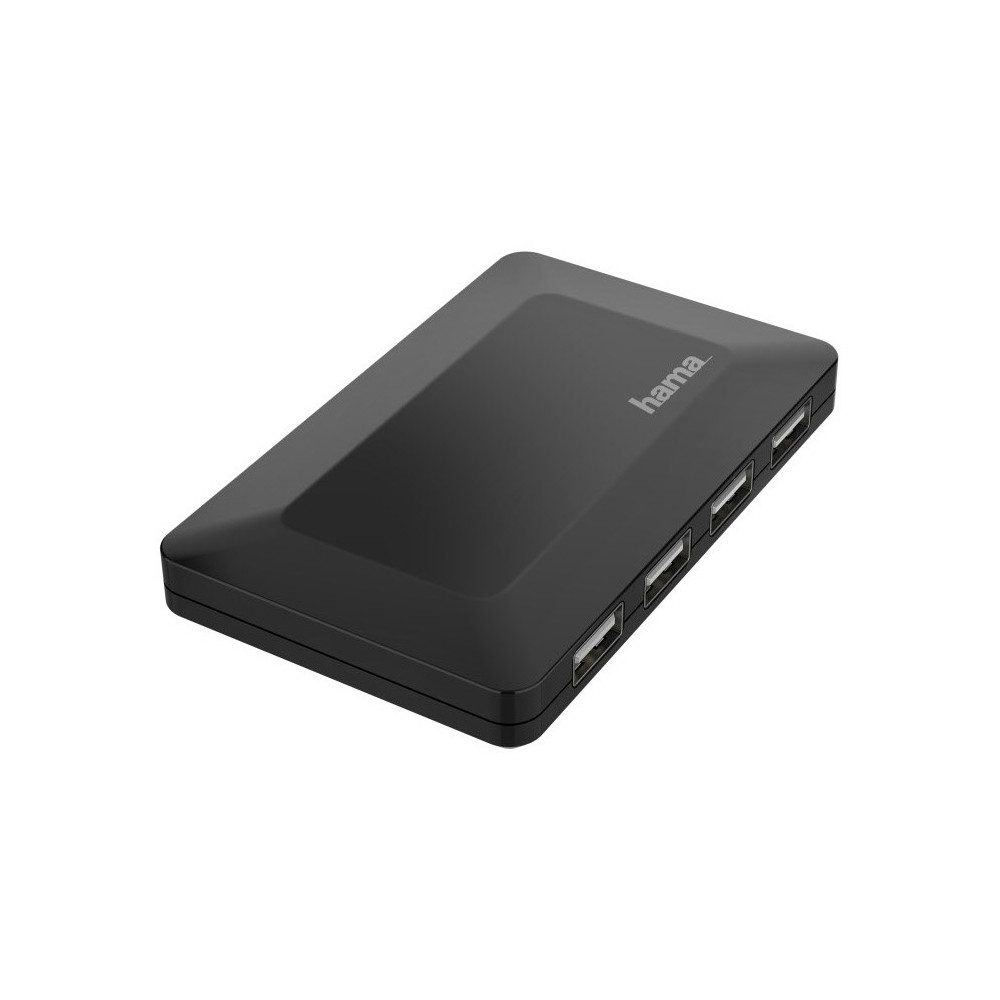 Hama USB-Hub 4 Ports USB 2.0, 480 Mbit/s schwarz USB-Adapter