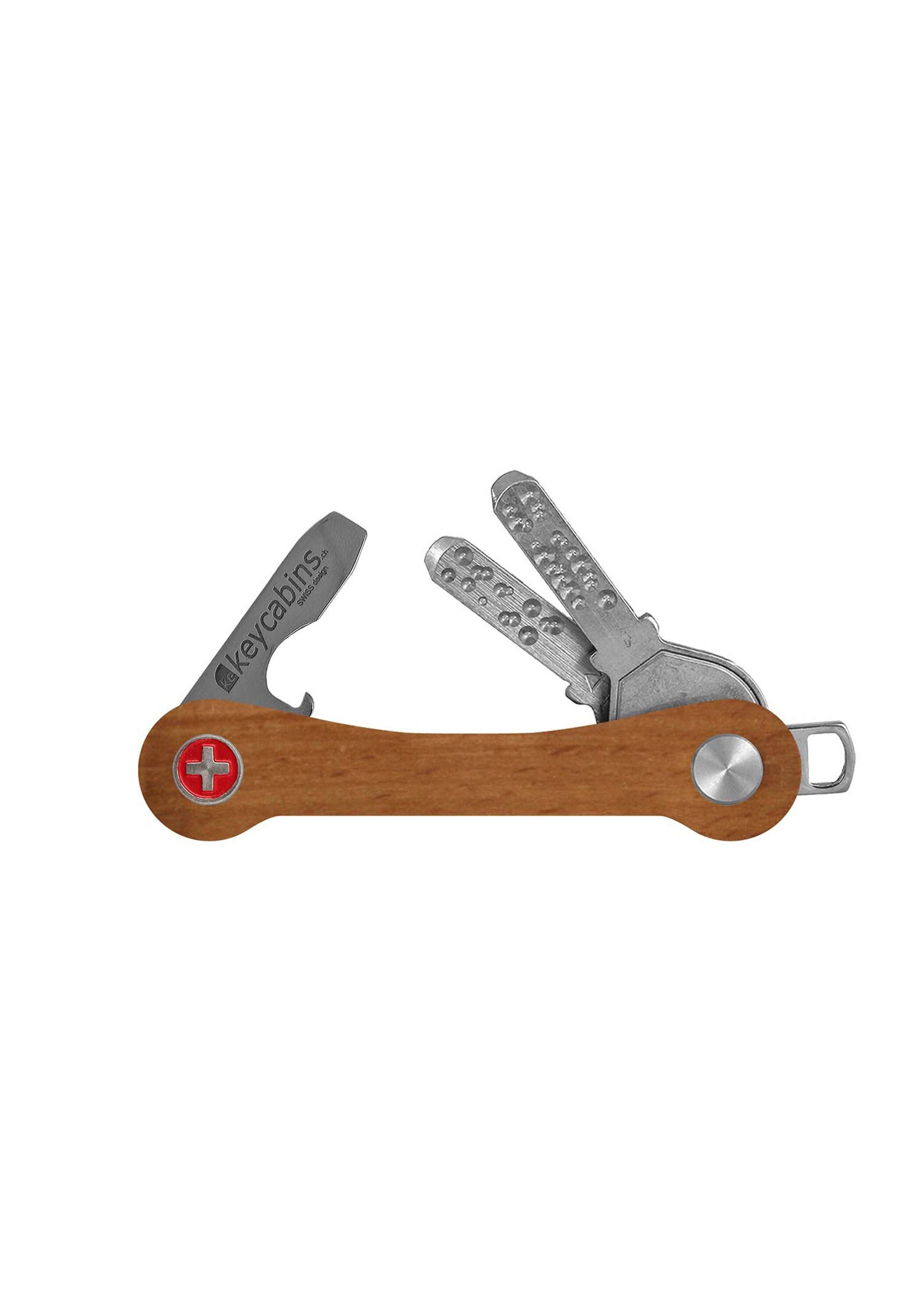 Wood, SWISS eichefarben Schlüsselanhänger keycabins Made
