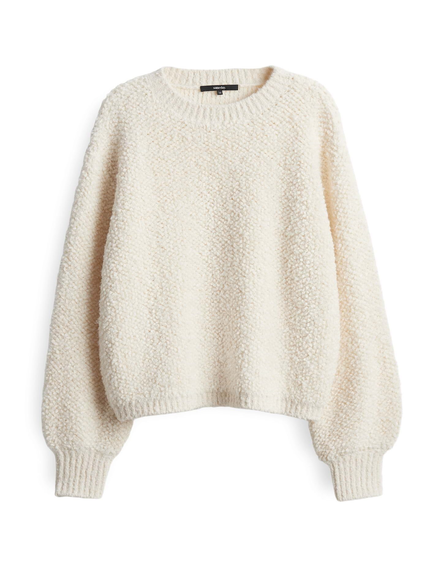 someday Strickpullover TELENA Loose mit Bouclégarn Weit geschnittener Strickpullover mit Bouclé und weichem Griff