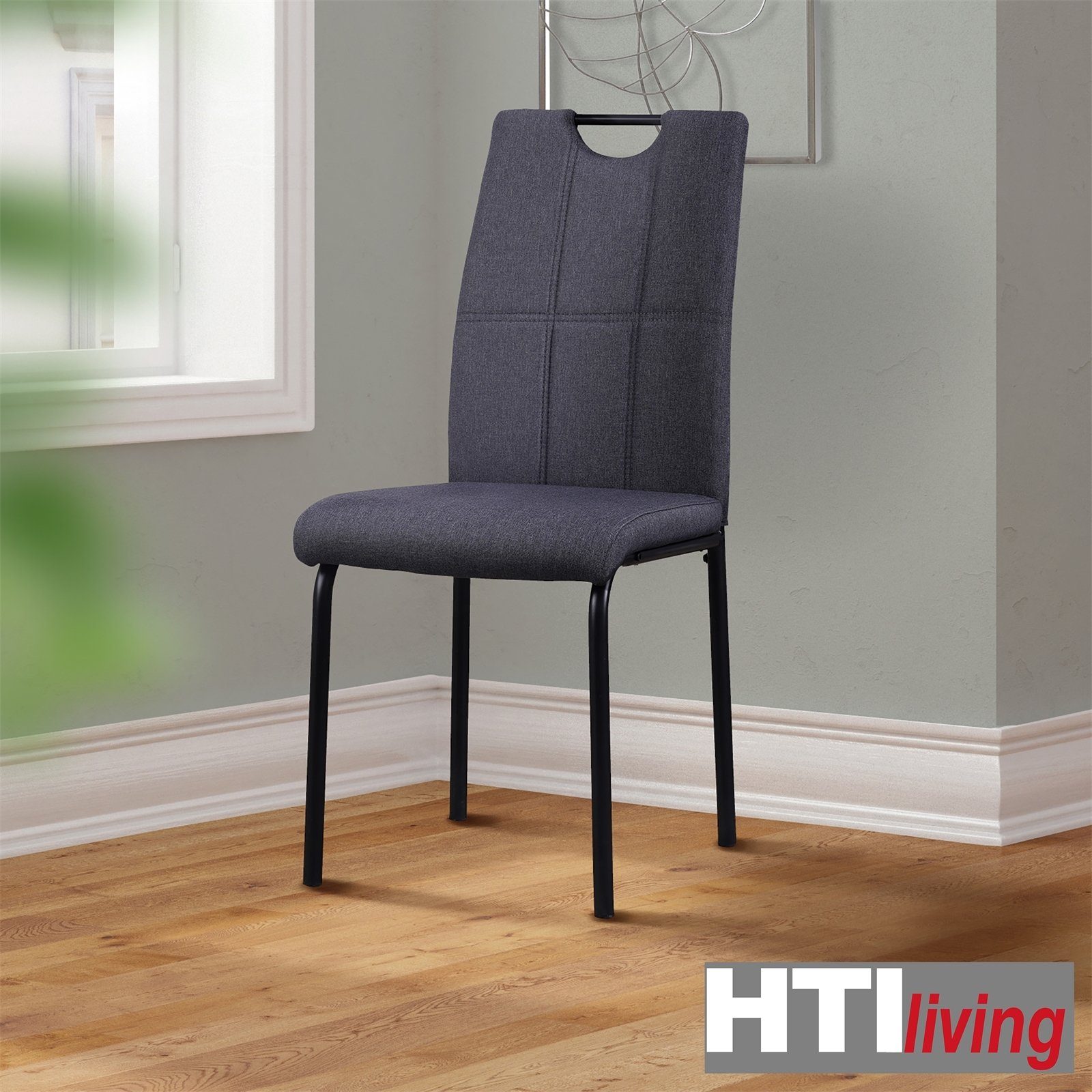 HTI-Living Esszimmerstuhl Stuhl Denton Grau (Set, günstig online kaufen