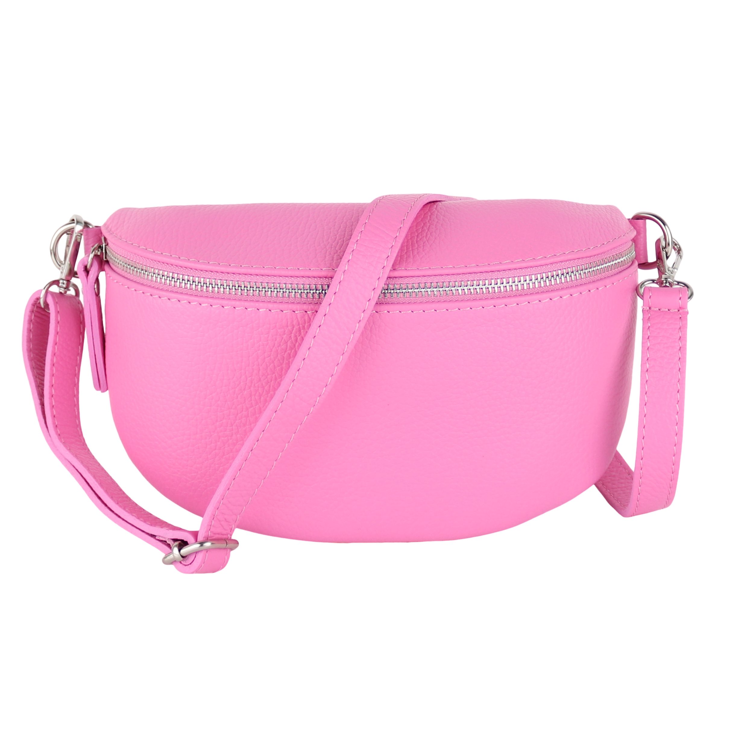 MIRROSI Bauchtasche Damen, Echtleder, Leder, Made in Italy, Umhängetasche, Brusttasche, (Schultertasche für jeden Anlass (1 Tasche & 1 Gurt), 3 Größen auswählbar), Crossbody Bag, Damen Taschen verstellbaren Schulterriemen