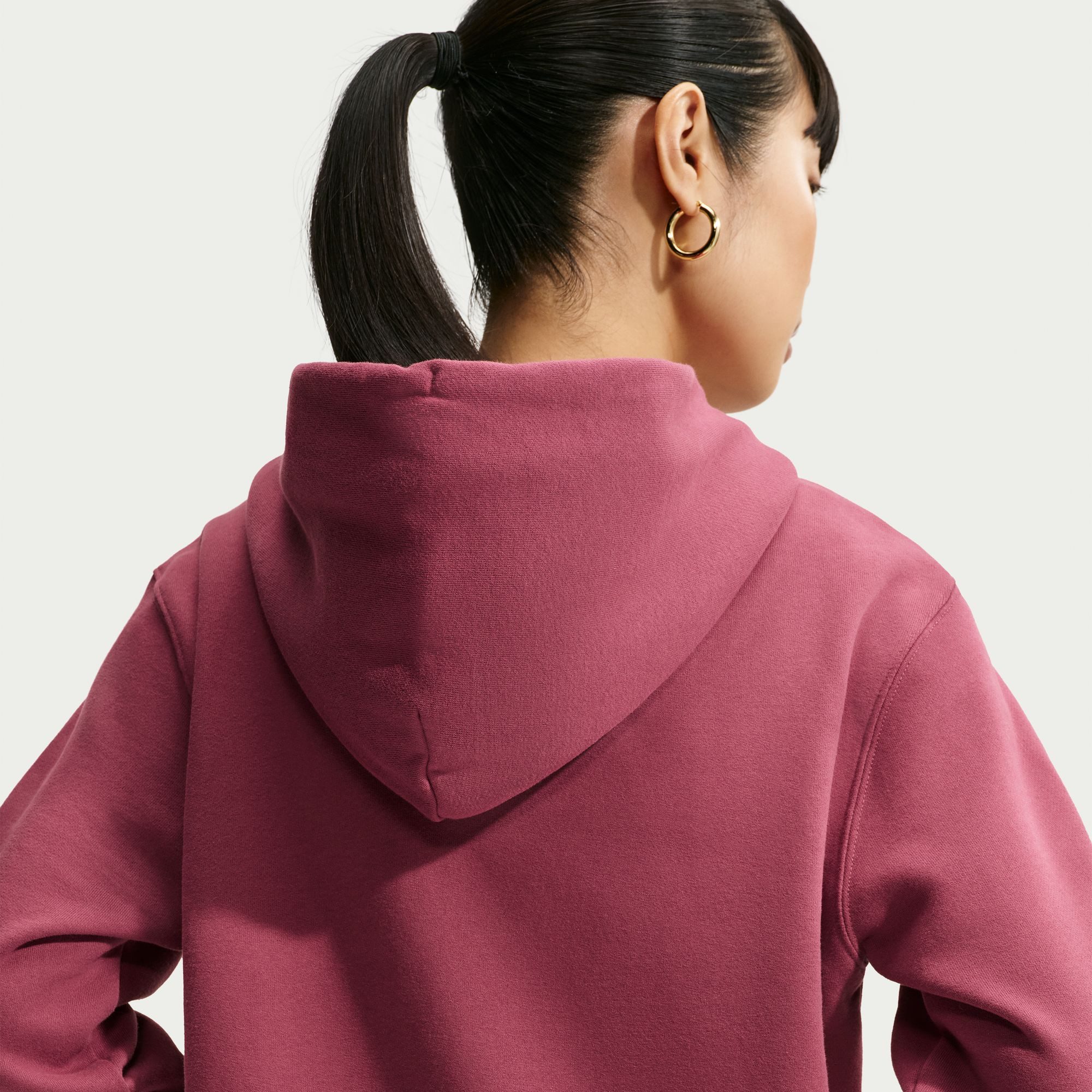 Nike Sportswear Kapuzensweatjacke W NK STDO FLC MW STD FZ HDY mit Kapuze, Langarm, aus angerauter Sweatware