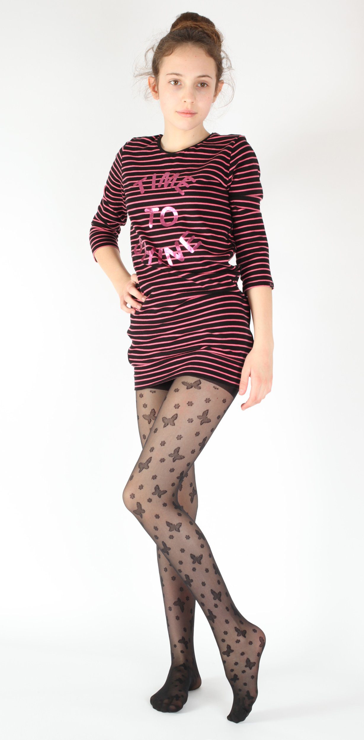 GIULIA Feinstrumpfhose Kinder Mädchen Strumpfhose für Party Kommunion 20 DEN (1 St)