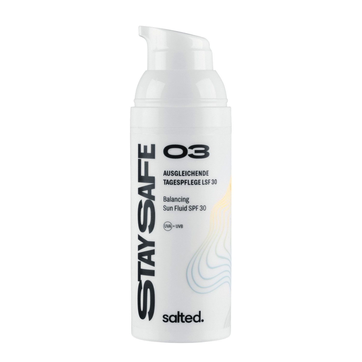 salted. Sonnenschutzcreme Balancing Sun Fluid SPF 30, ohne Duft, Sonnencreme