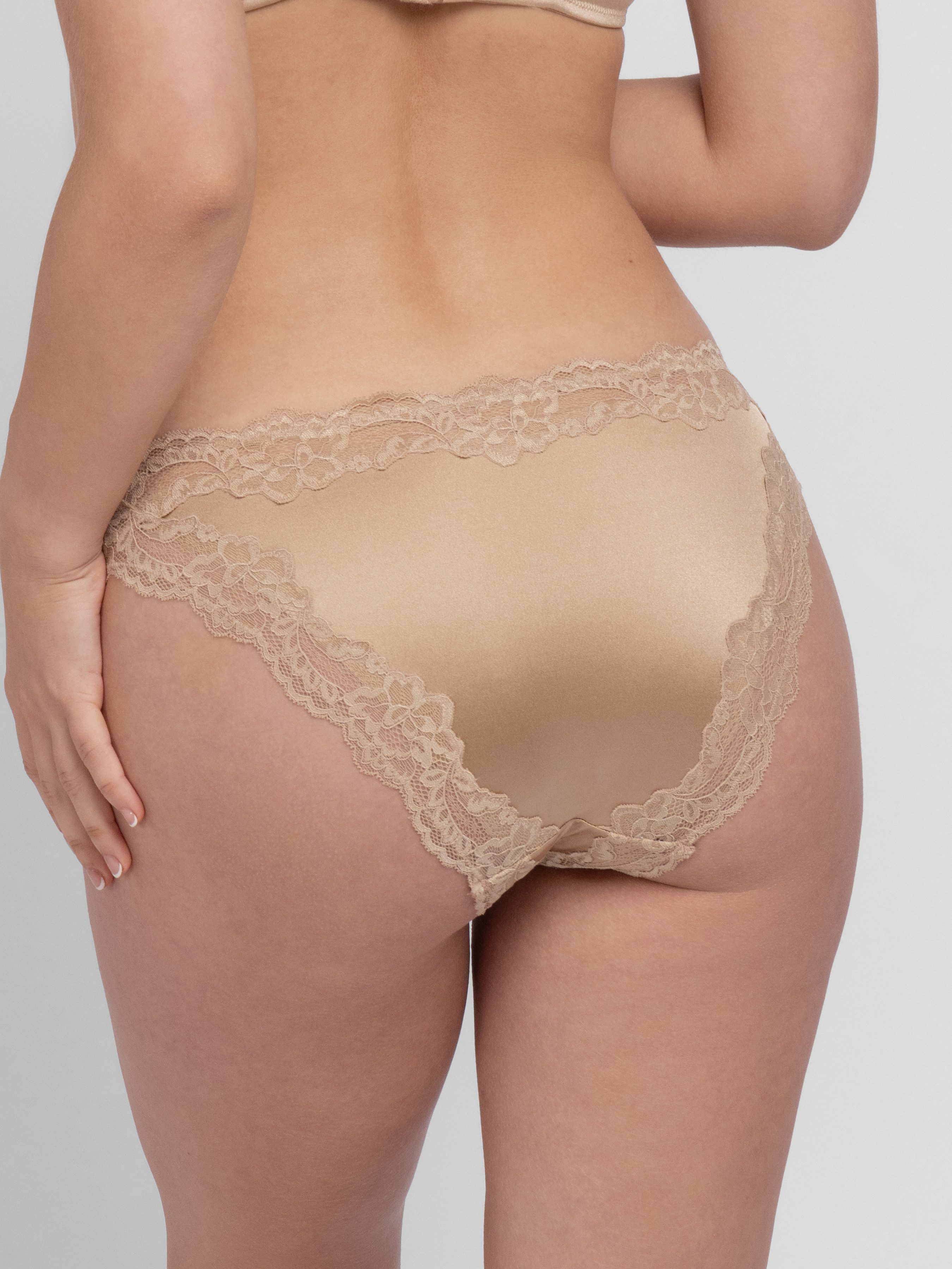 Dorina Slip Origins Shiny Micro zarter Spitzenbesatz, feminin, elegant – Bild 5 von 5