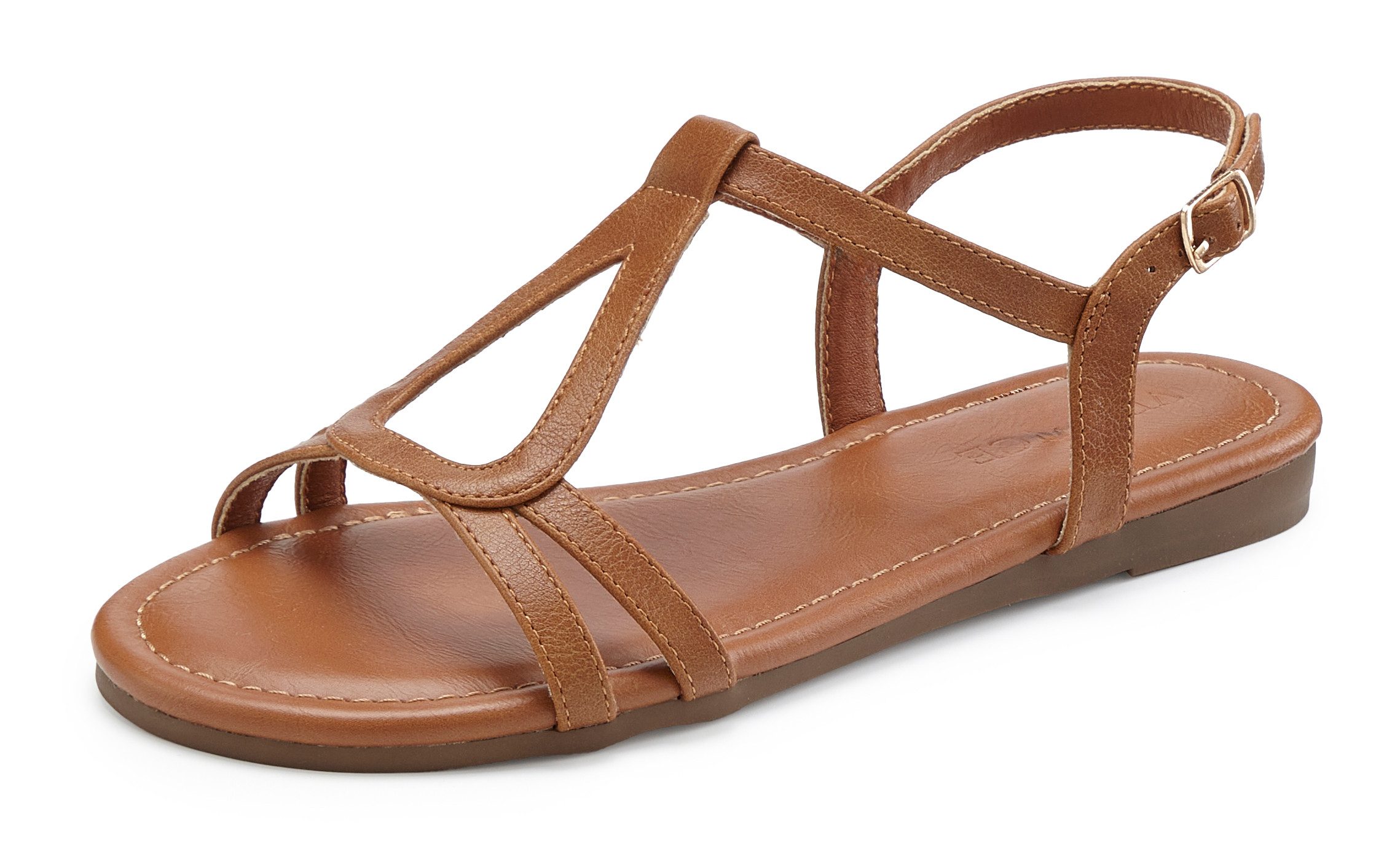 Vivance by Lascana offener Schuh Sandale Sandalette, Sommerschuh mit raffinierten Riemchen VEGAN