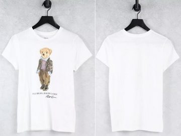 Ralph Lauren T-Shirt POLO RALPH LAUREN Bear Print Bär T-shirt Retro Teddy Shirt Top Luxury