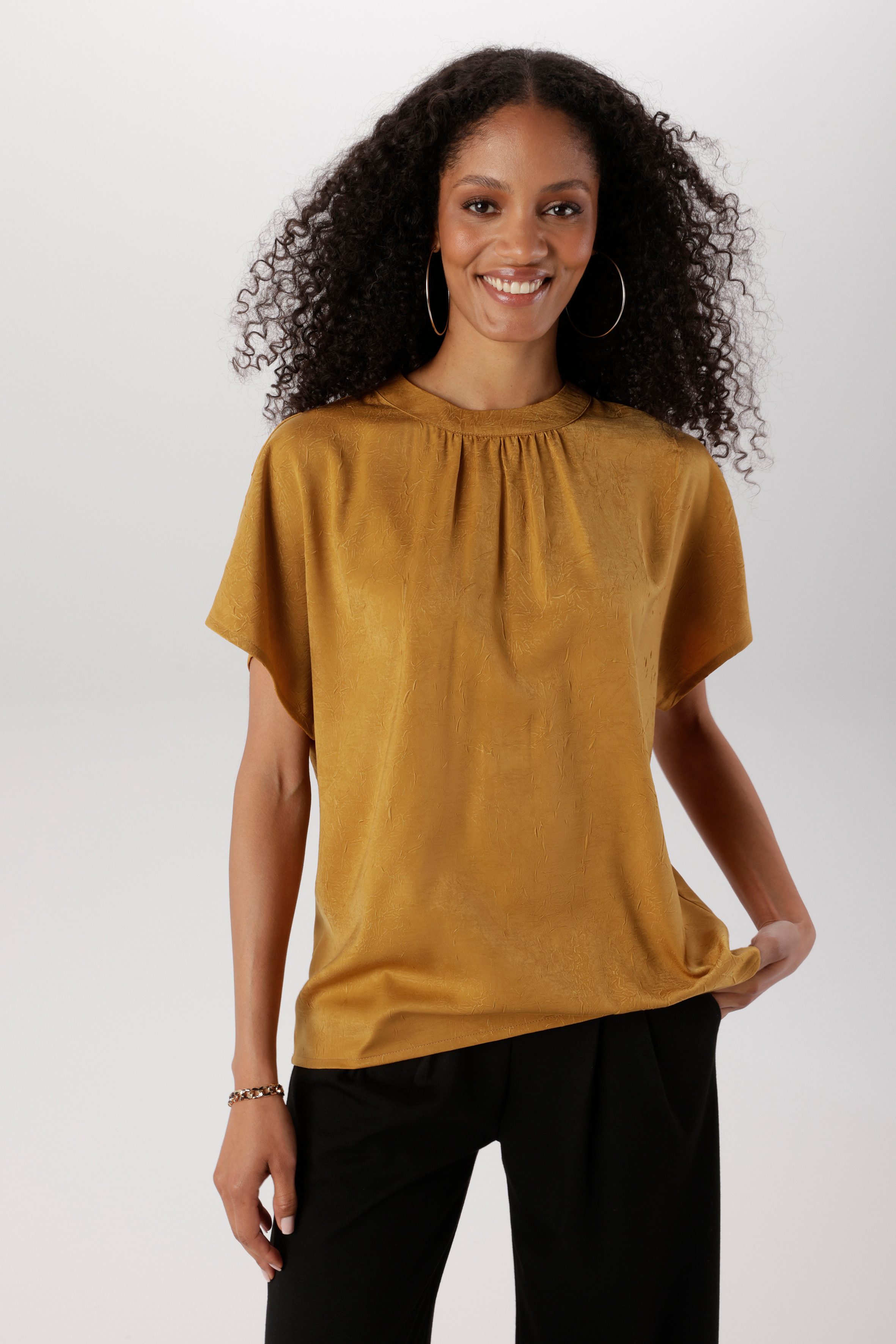 Aniston SELECTED Schlupfbluse in extra weiter Form und weicher Crinkleware - NEUE KOLLEKTION