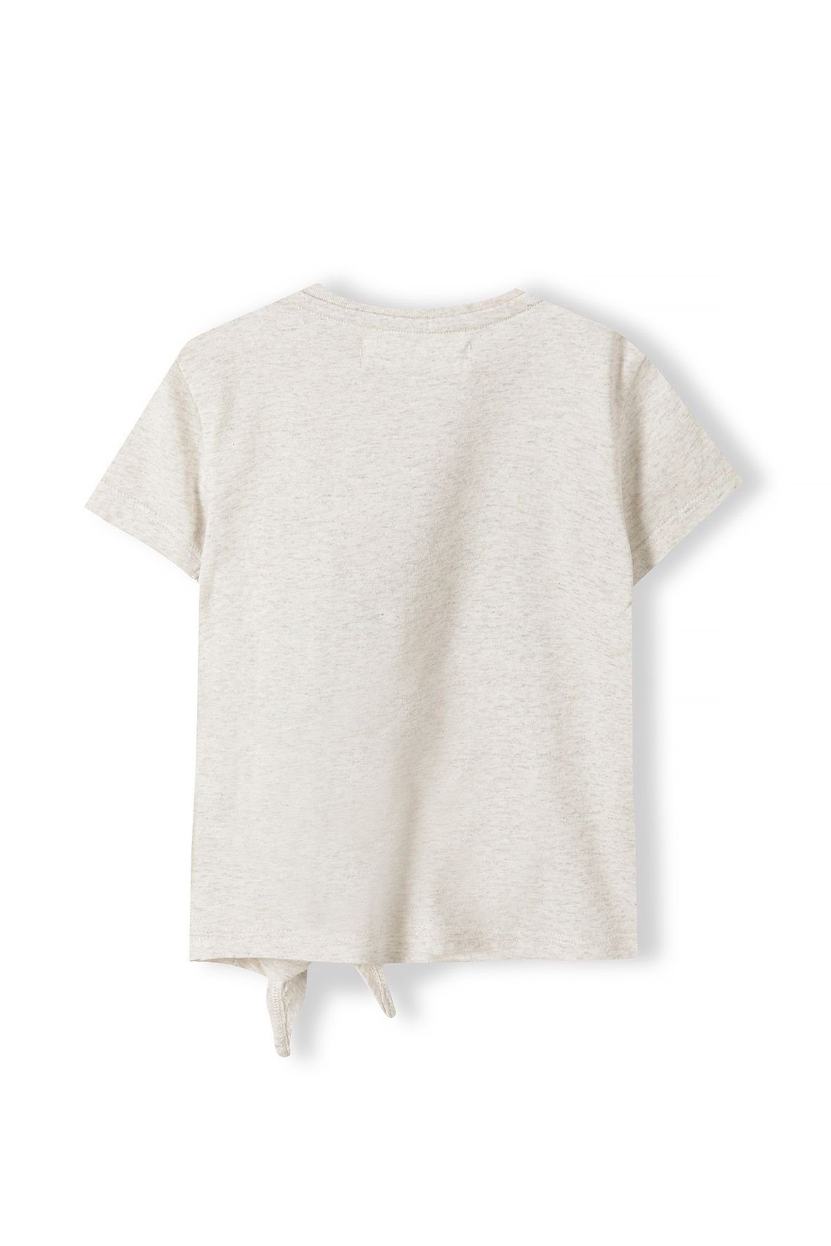 Knotendetail T-Shirt T-Shirt Beige Meliert MINOTI mit (3y-14y)