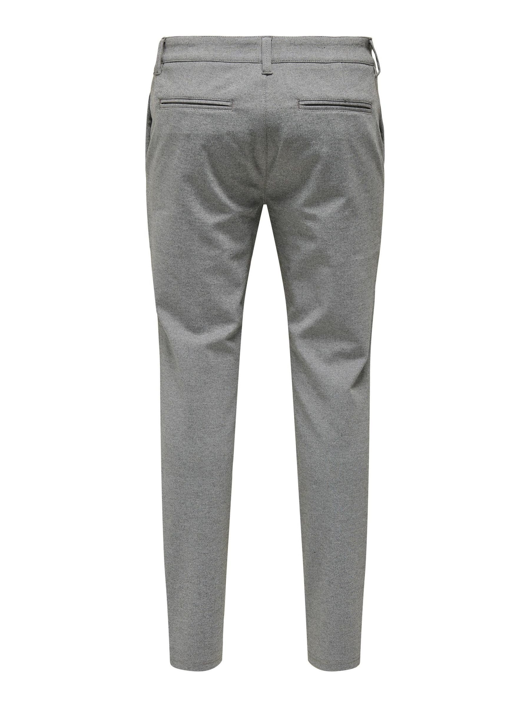 ONLY & SONS Chinohose Elegante Stoffhose Stretch Pants Business ONSTHOR für Herren Slim fit unifarben elastisch Reißverschluss elegant-Style