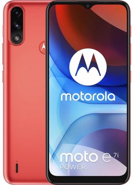 Motorola Moto E7i Power (XT2097-13) Smartphone (16,50 cm/6,5 Zoll, 32 GB Speicherplatz, 13 MP Kamera, Ultrastarke 5000-mAh-Akku reicht für bis zu 40 Stunden)
