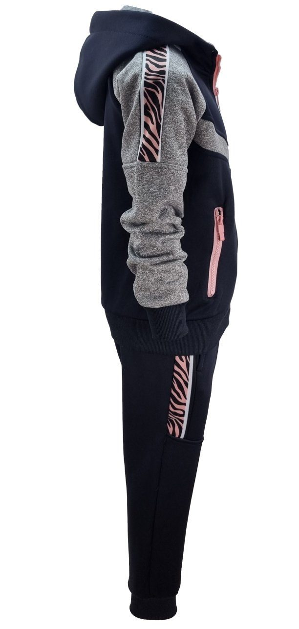 Girls Fashion Sweatanzug Sweatanzug Freizeitset gefüttert KapuzenJacke + Jogginghose, R17-MF269