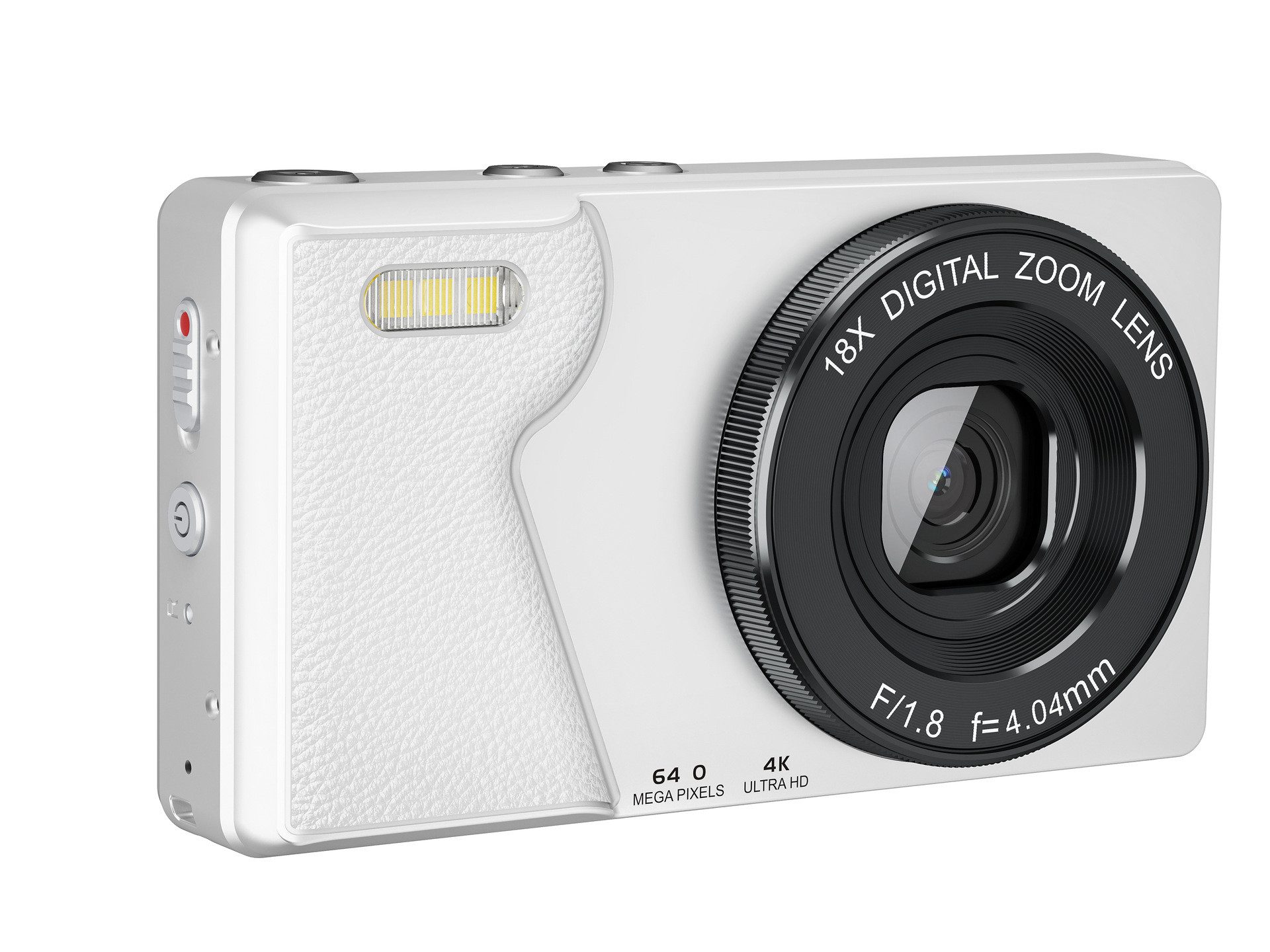 KINSI Retro CCD Kamera mit Autofokus,Filter & Selfie,Tragbare Digitalkamera Kompaktkamera (64 MP, mit 32GB SD-Karte,Kompakt für Studenten & Anfänger)