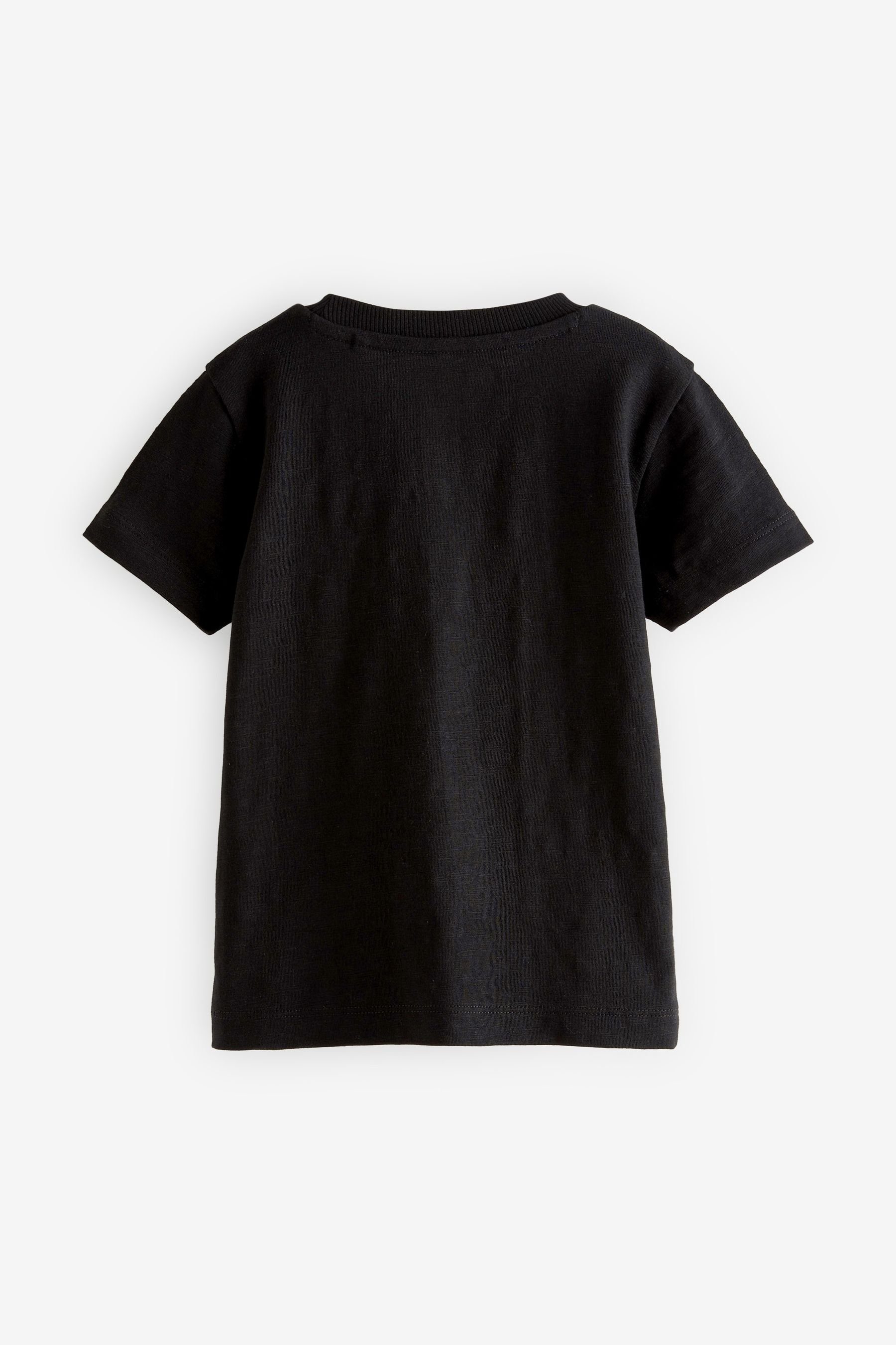 Next T-Shirt Kurzarm-T-Shirt mit Figurenmotiv Black (1-tlg) Football Dino