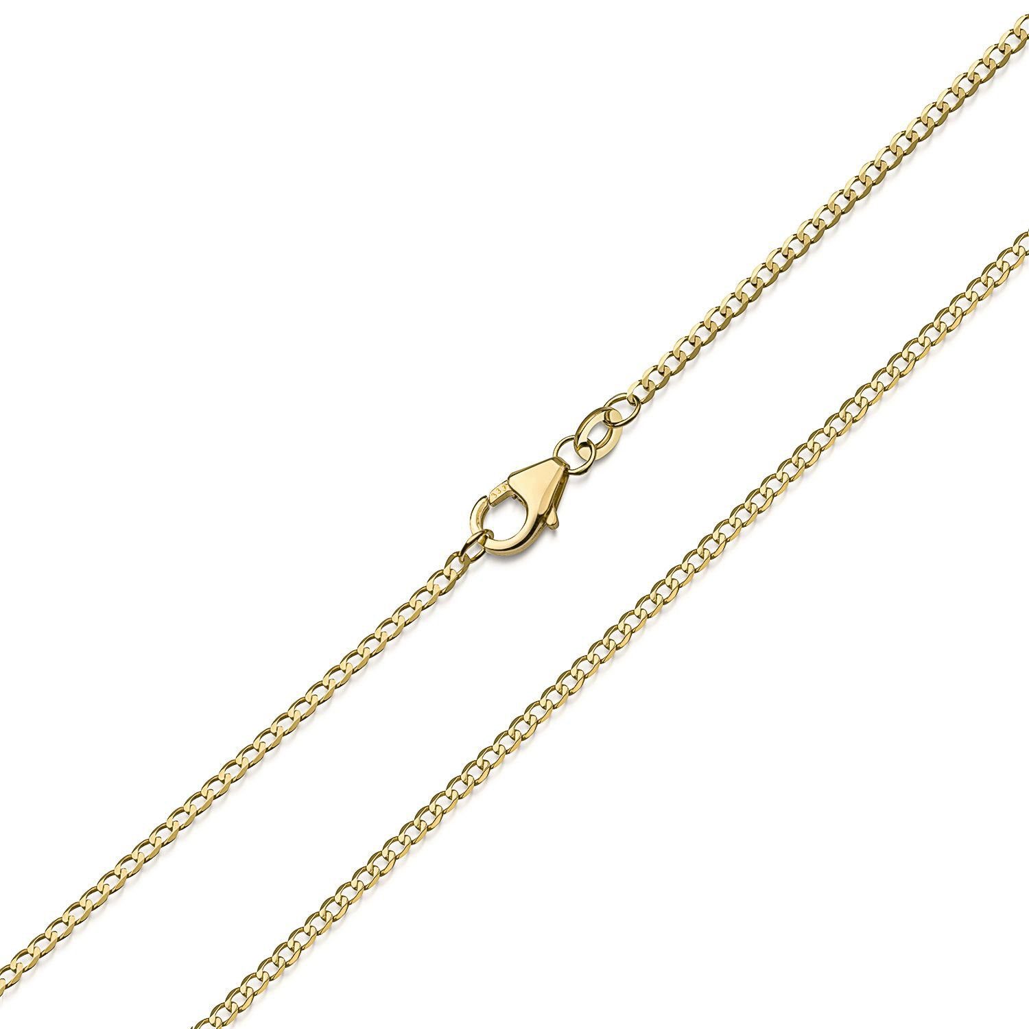 Materia Goldkette Damen Panzerkette Echtgold 1,6mm K84, 333 Gelbgold