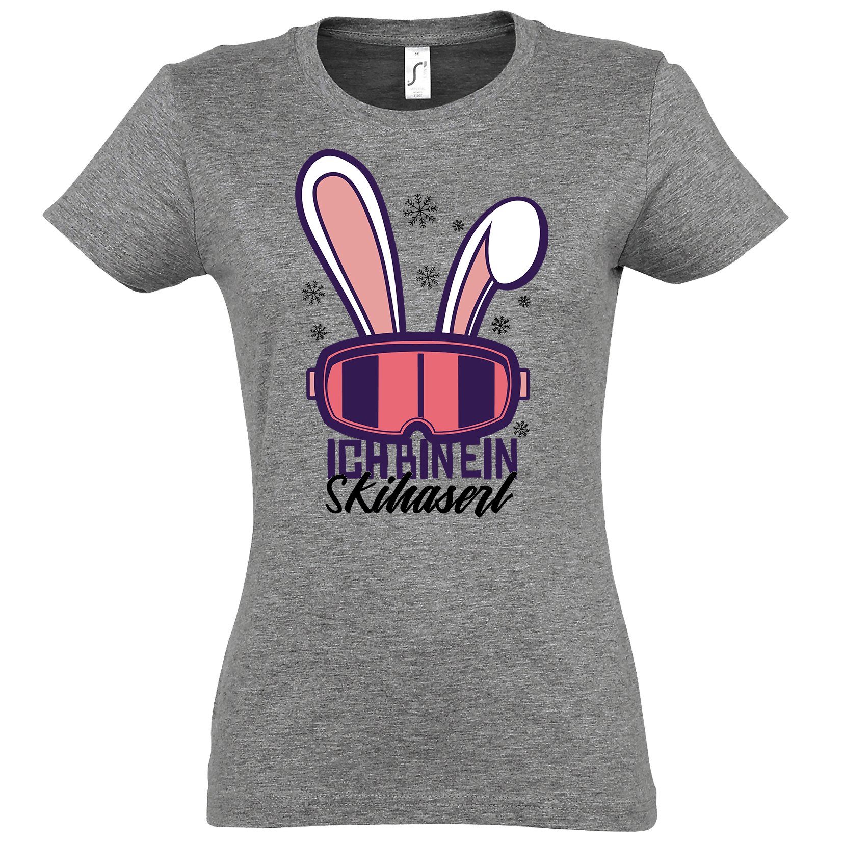 T-Shirt Ich Bin Ein Ski Haserl Damen Shirt