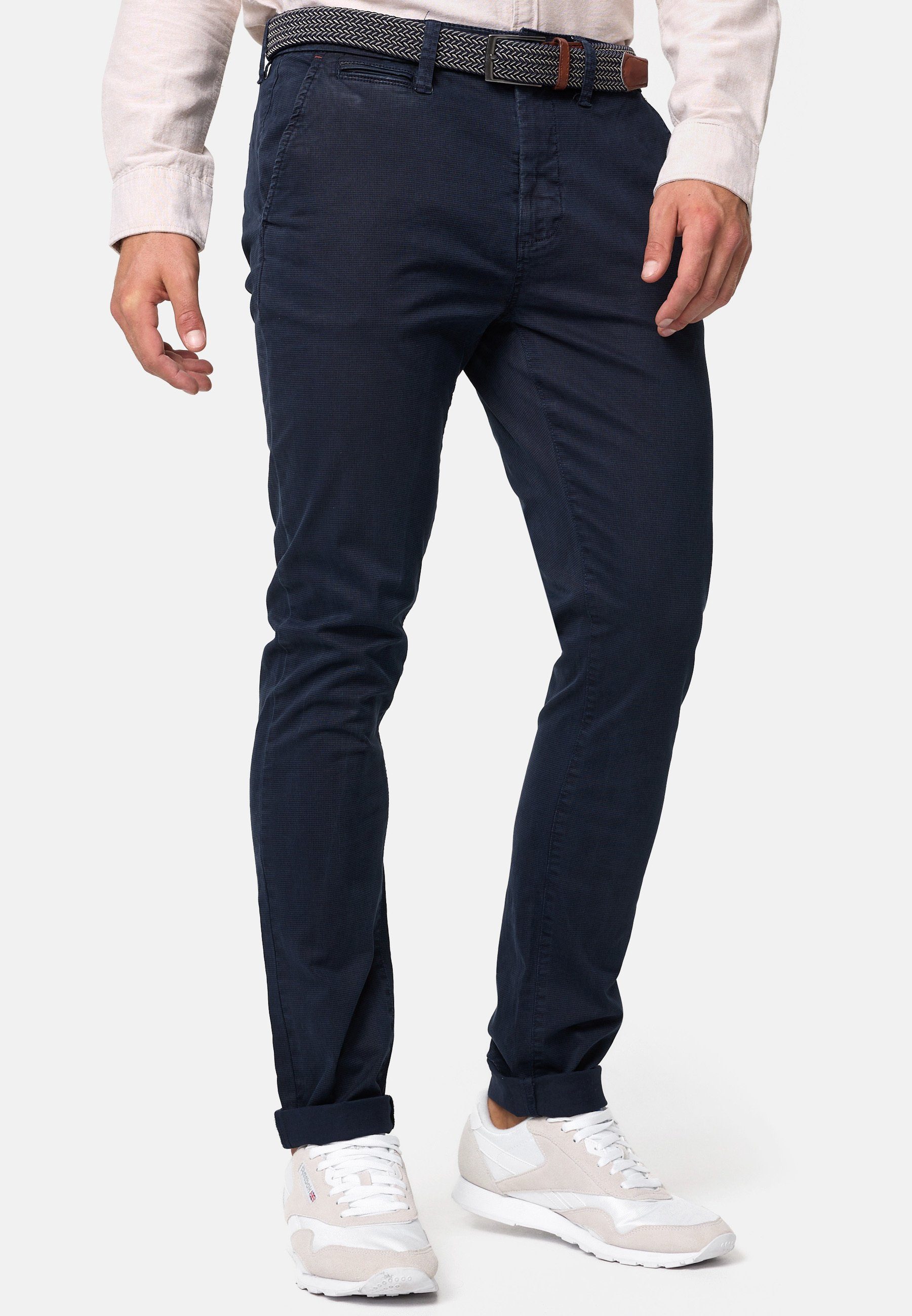 Indicode Chinohose Eary Navy Mix
