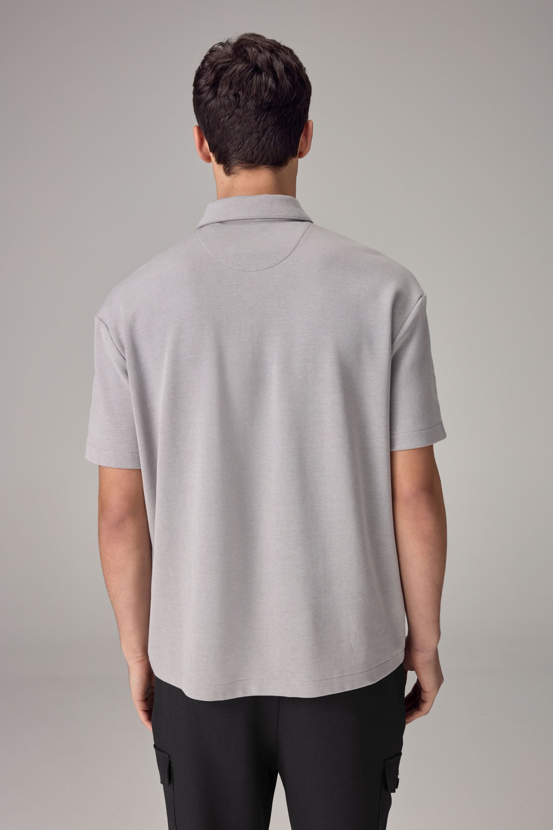 Next Poloshirt Polo-Shirt mit RV-Kragen (1-tlg) günstig online kaufen