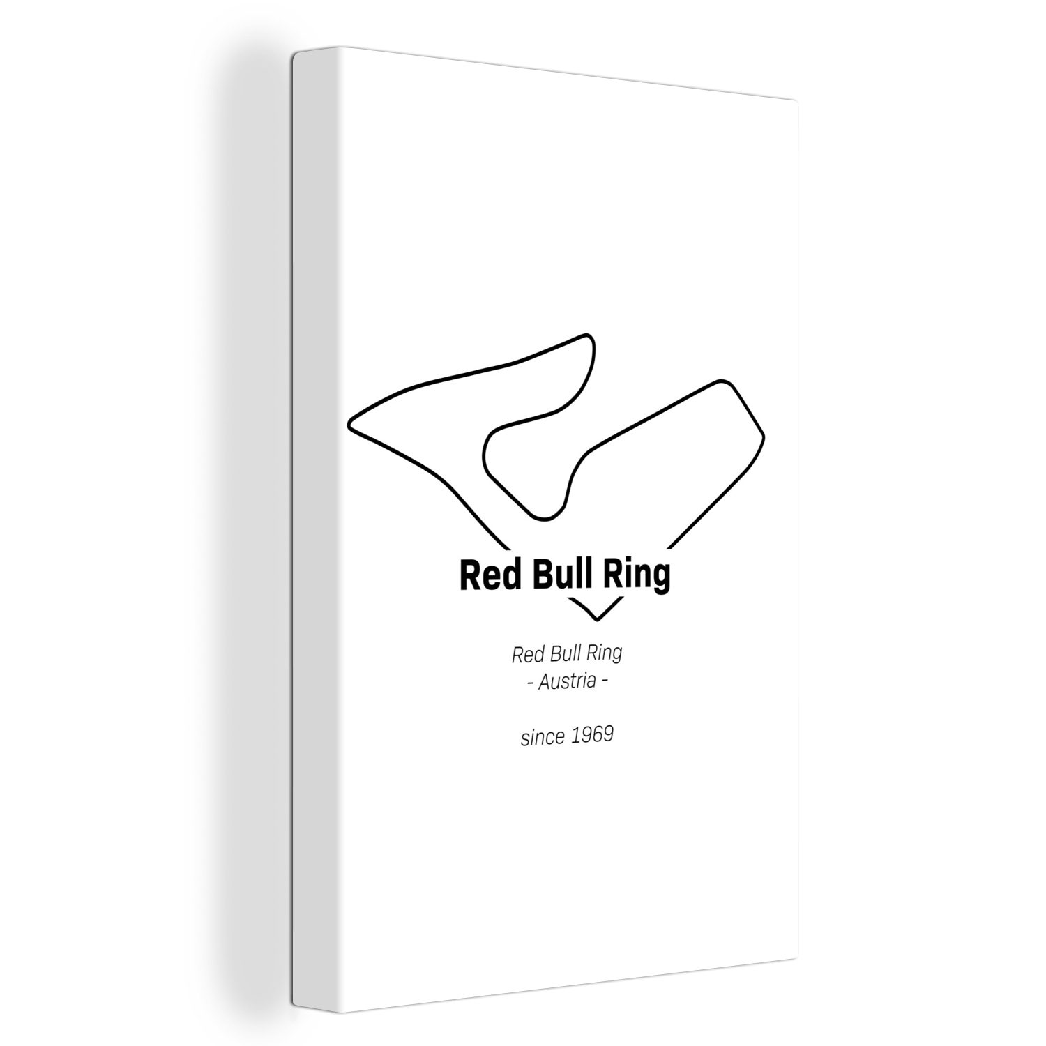 OneMillionCanvasses® Leinwandbild Red Bull Ring - Formel 1 - Rennstrecke, (1 St), Leinwandbild fertig bespannt inkl. Zackenaufhänger, Gemälde, 20x30 cm