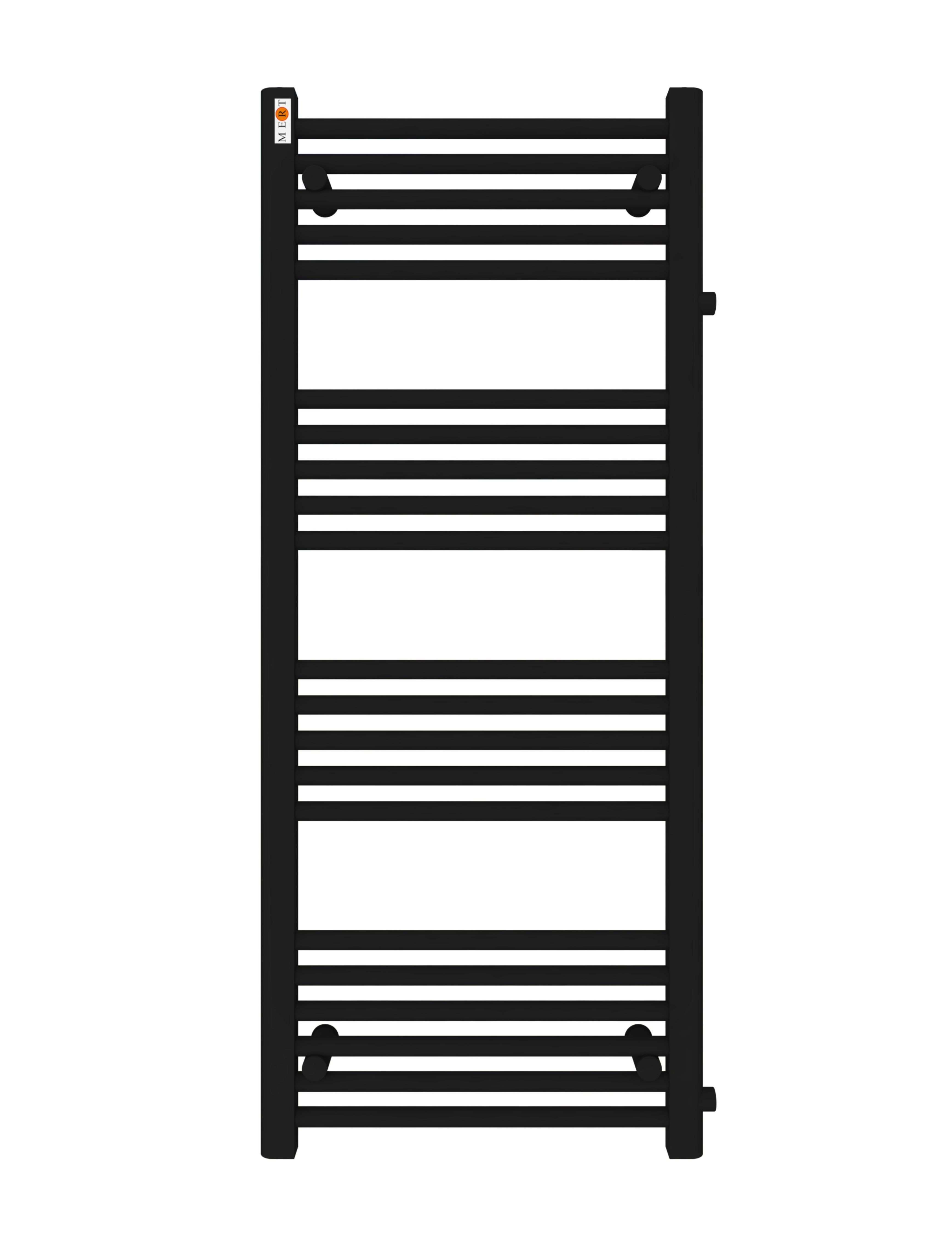 MERT Badheizkörper Handtuchheizkörper Schwarz Seitenanschluss Design Heizkörper