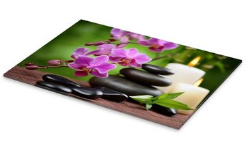 Posterlounge Acrylglasbild Editors Choice, Wellness-Stillleben mit Orchideen, Küche Feng Shui Fotografie