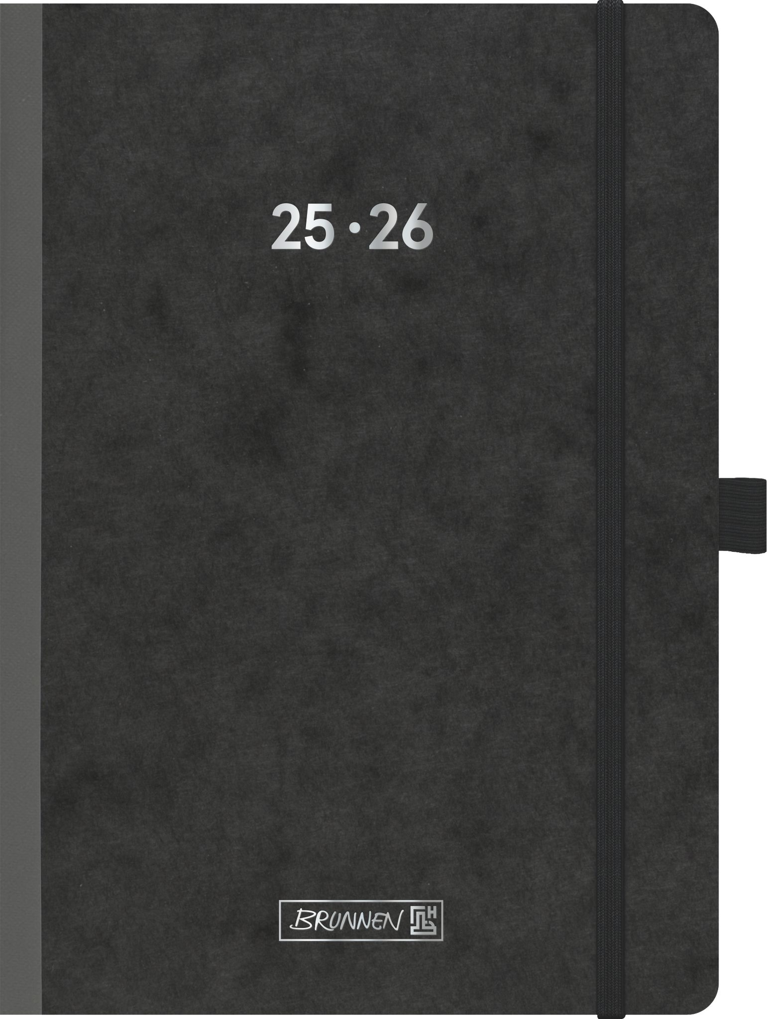 BRUNNEN Schülerkalender Schülerkalender 25/26 FACT!plus, A5 Karton schwarz